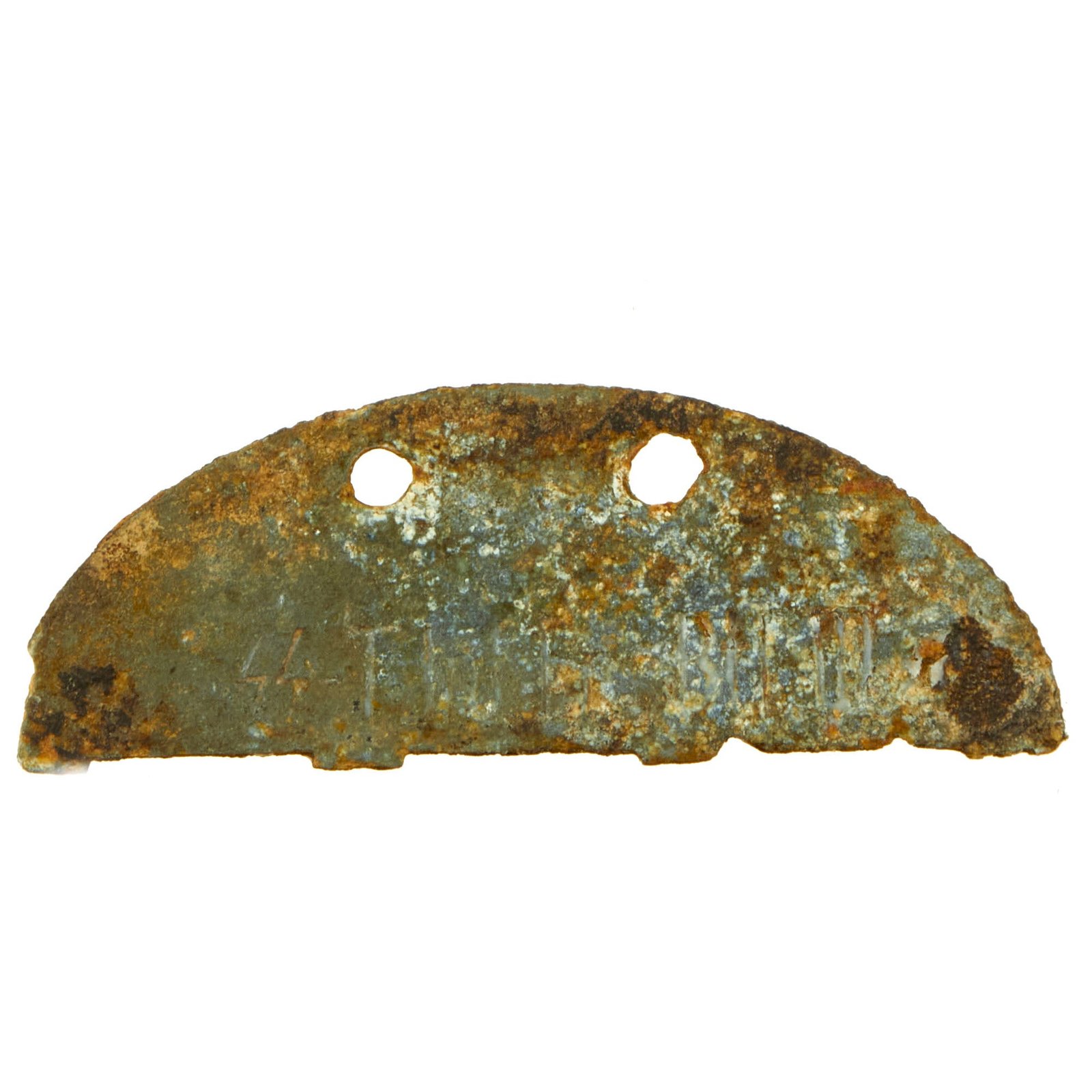 Buy Original German WWII 3rd SS Panzer Division "Totenkopf" Identity Disc Dog Tag Half | Original Firearms Antique For Sale