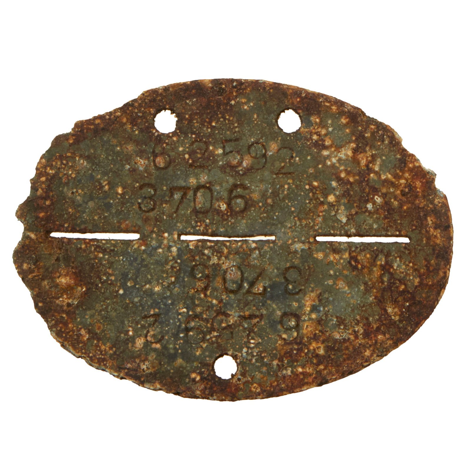 Buy Original German WWII Identity Disc Dog Tag - 3rd Co. Fallschirmjäger Motor Training Dept., Helmstedt - No. 3706 | Original Firearms Antique For Sale