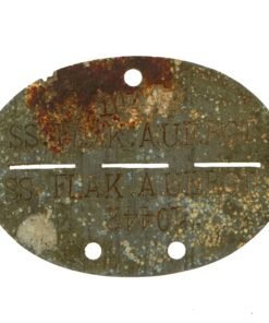 Buy Original German WWII Waffen SS Flak Training and Replacement Identity Disc Dog Tag - No. 10442 | Original Firearms Antique For Sale