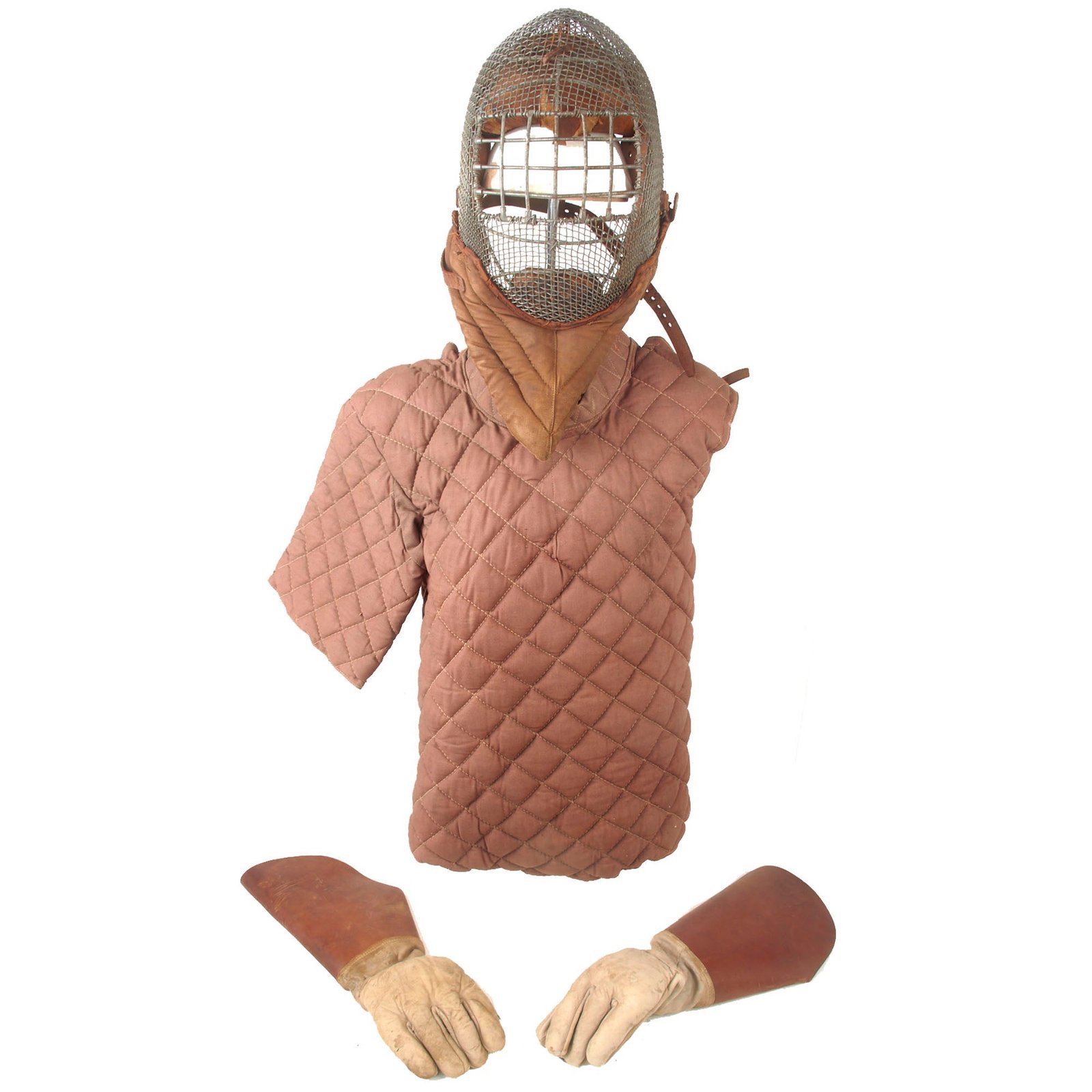 Buy Original U.S. WWI Army Model 1916 Infantry Saber Fencing Set with Mask, Vest & Gauntlets | Original Firearms Antique For Sale