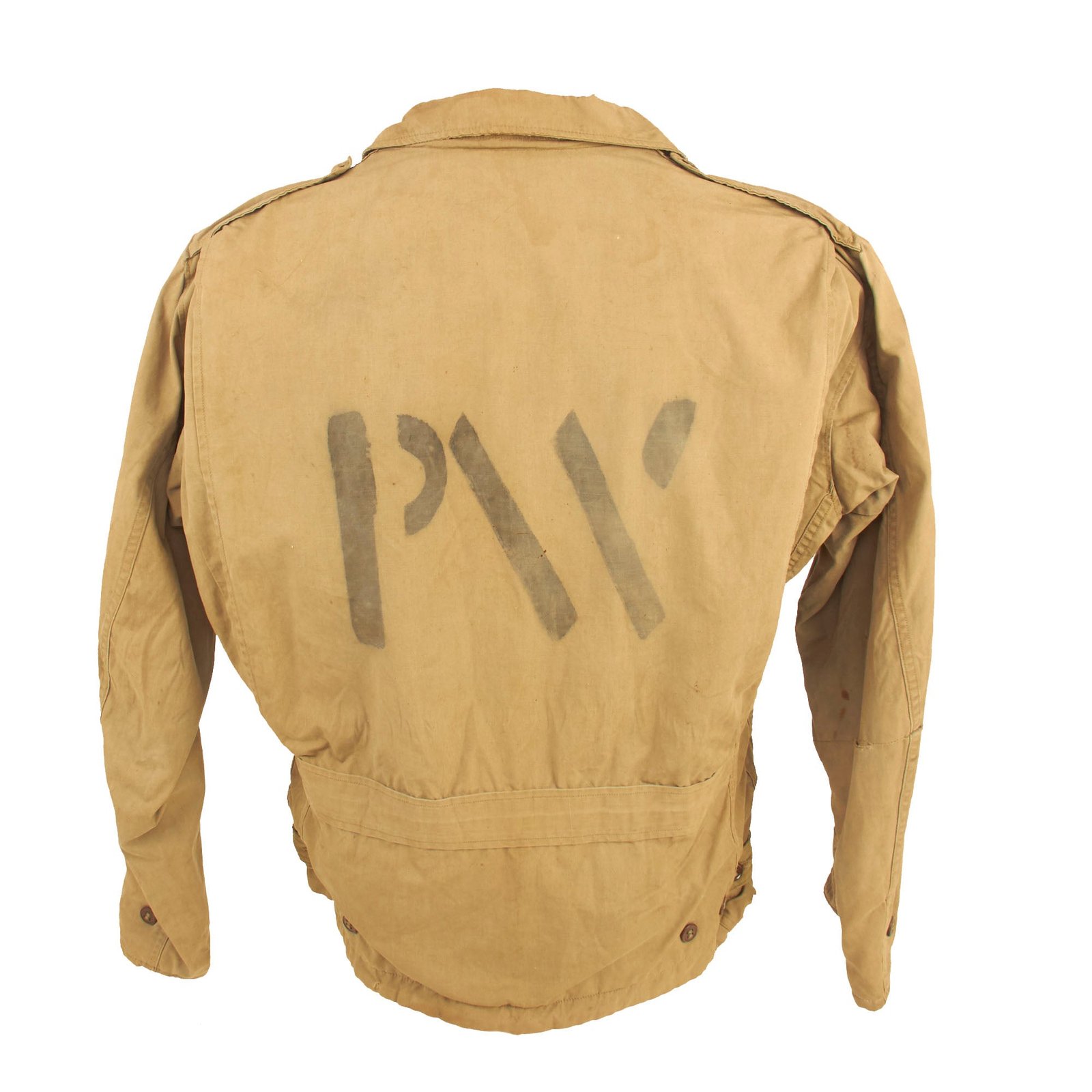 Buy Original U.S. WWII M-1941 Field Jacket with Axis Prisoner of War PW Stenciled | Original Firearms Antique For Sale