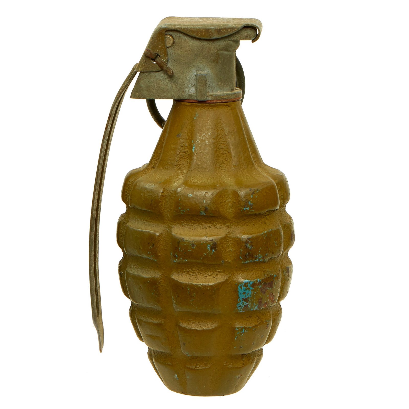 Buy Original U.S. WWII M21 Inert Practice Pineapple Fragmentation Training Hand Grenade | Original Firearms Antique For Sale