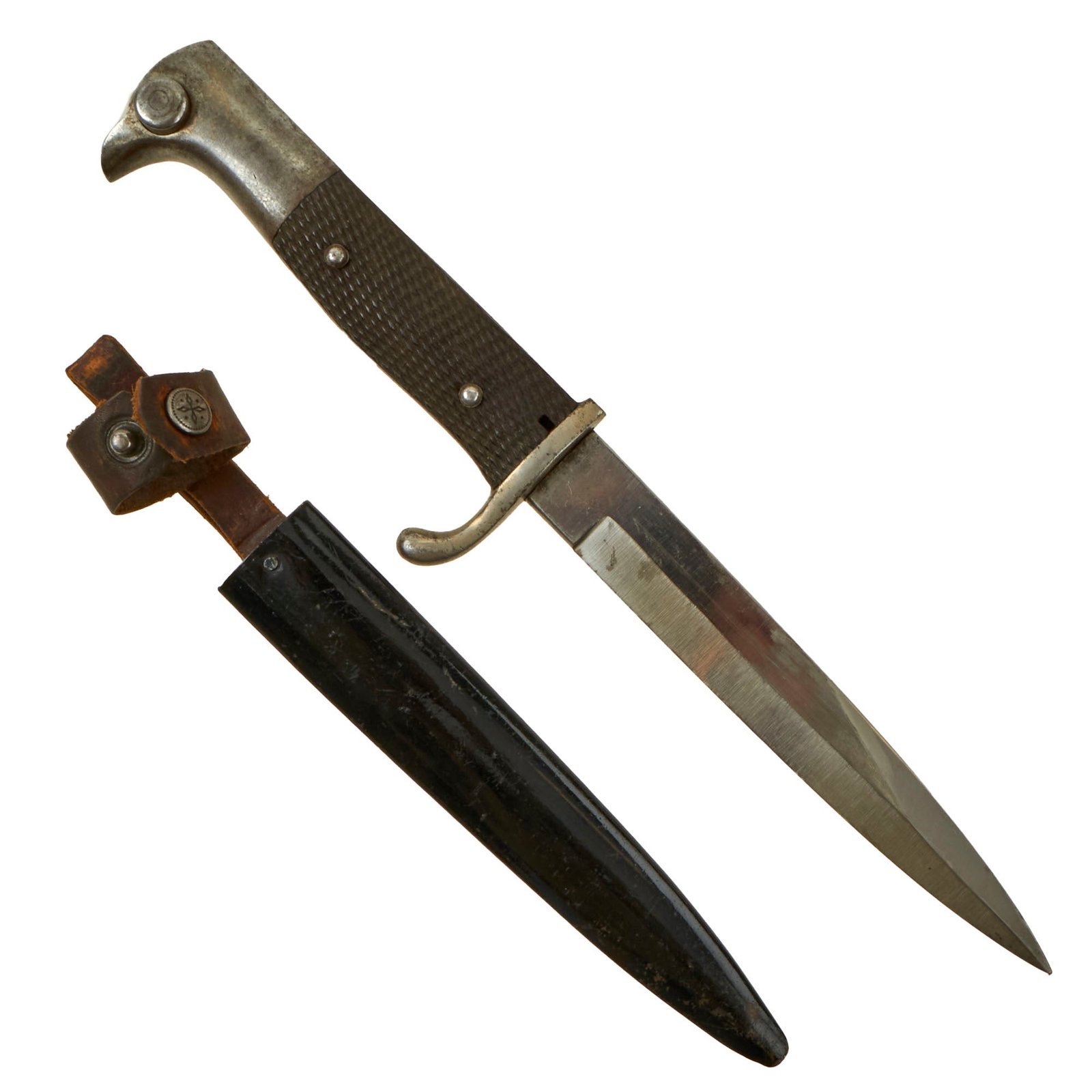 Buy Original German WWI Private Purchase Dress Trench Fighting Knife Bayonet with Scabbard by Carl Eickhorn | Original Firearms Antique For Sale