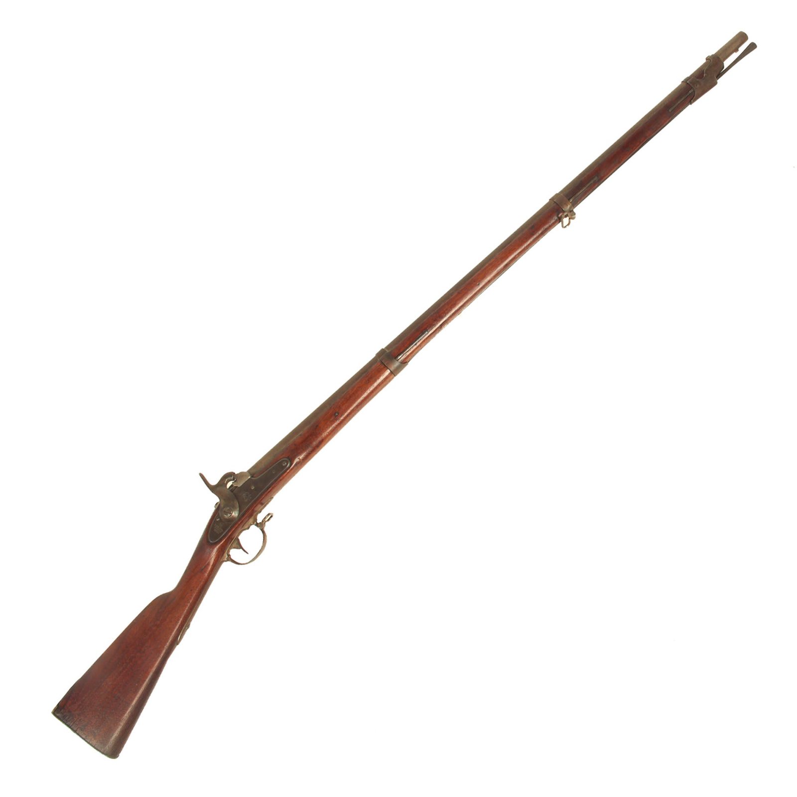 Buy Original U.S. Civil War Era Springfield Model 1842 Percussion Musket by Springfield Armory - dated 1850 | Original Firearms Antique For Sale