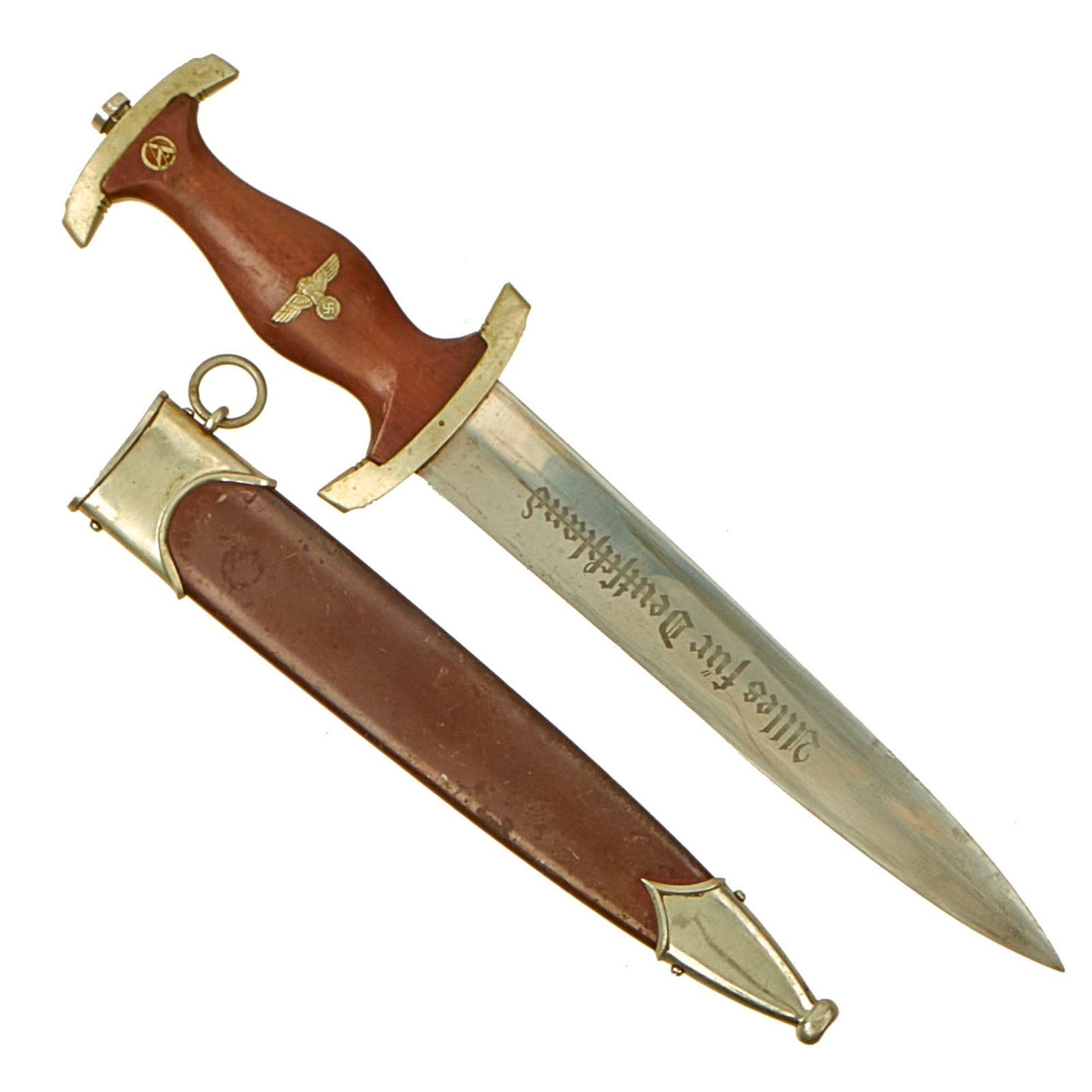 Buy Original German WWII Transitional SA Dagger by Rare Maker C. Rudolph Jacobs with Early Pattern Fittings - RZM M7/34 | Original Firearms Antique For Sale