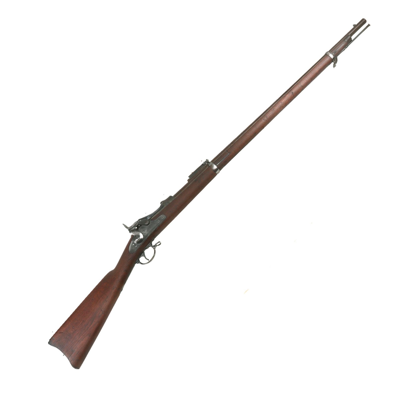 Buy Original U.S. Springfield Trapdoor Model 1884 Rifle with Standard Ram Rod made in 1887 - Serial 348214 | Original Firearms Antique For Sale