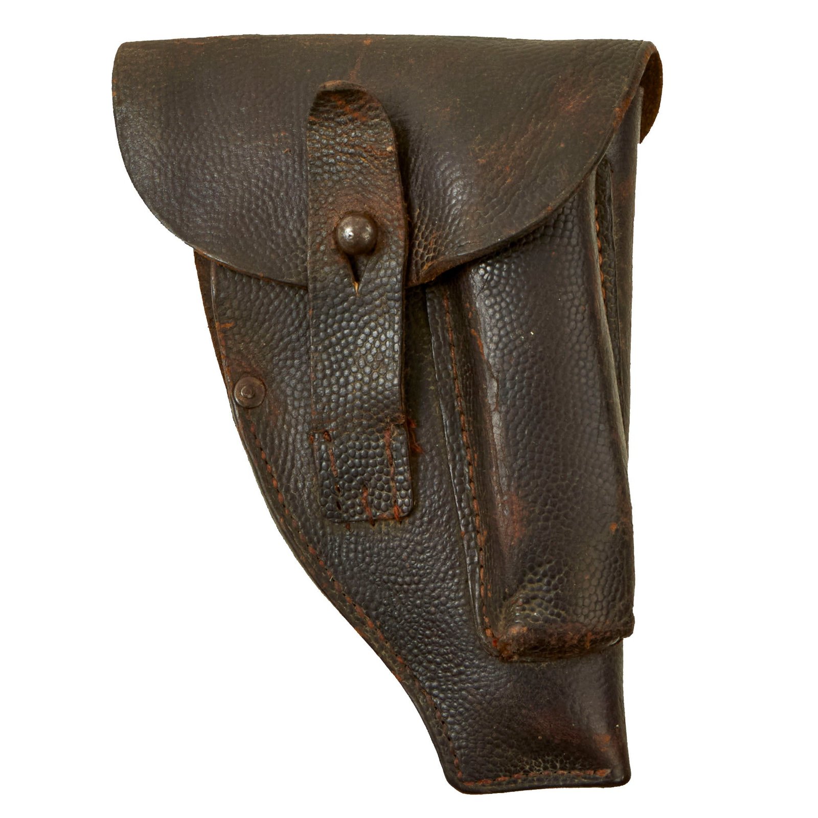 Buy Original Imperial German WWI Pebbled Leather Mauser Model 1914 Pistol Holster | Original Firearms Antique For Sale