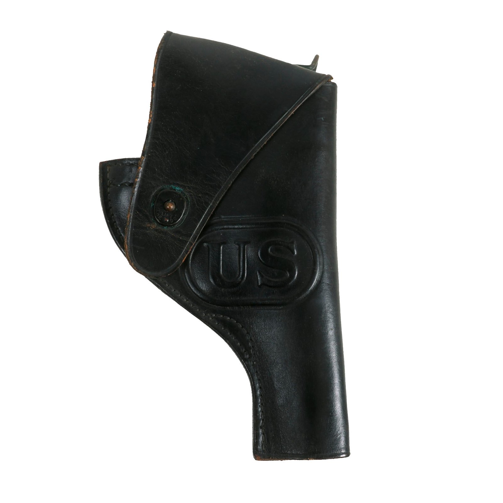 Buy Original U.S. WWII Half-Flap .38 cal Victory Holster dated 1943 by Craighead | Original Firearms Antique For Sale