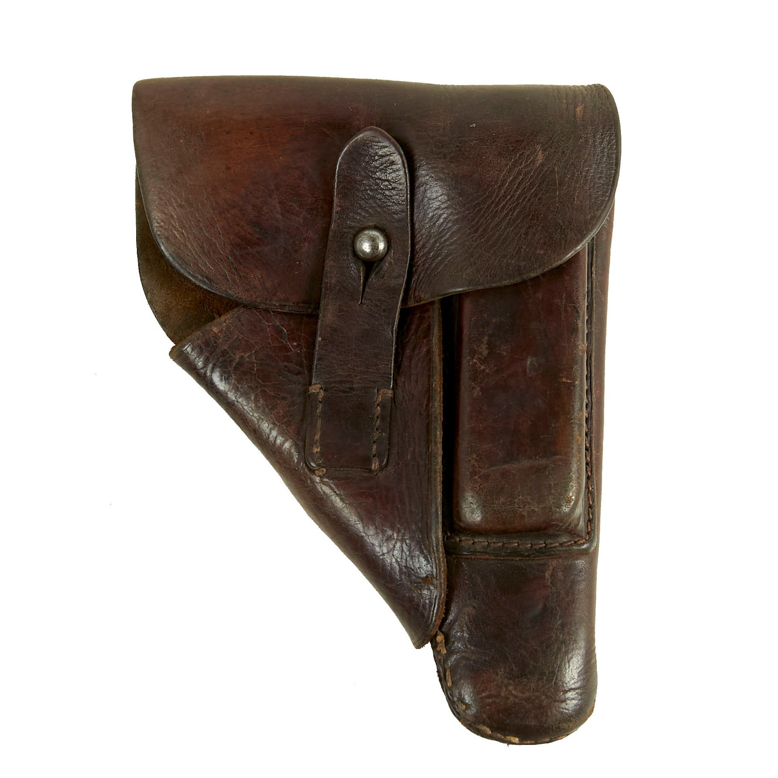 Buy Original German WWII Sauer 38H Pistol Brown Leather Breakaway Holster by Gustav Genschow & Co. - Dated 1940 | Original Firearms Antique For Sale