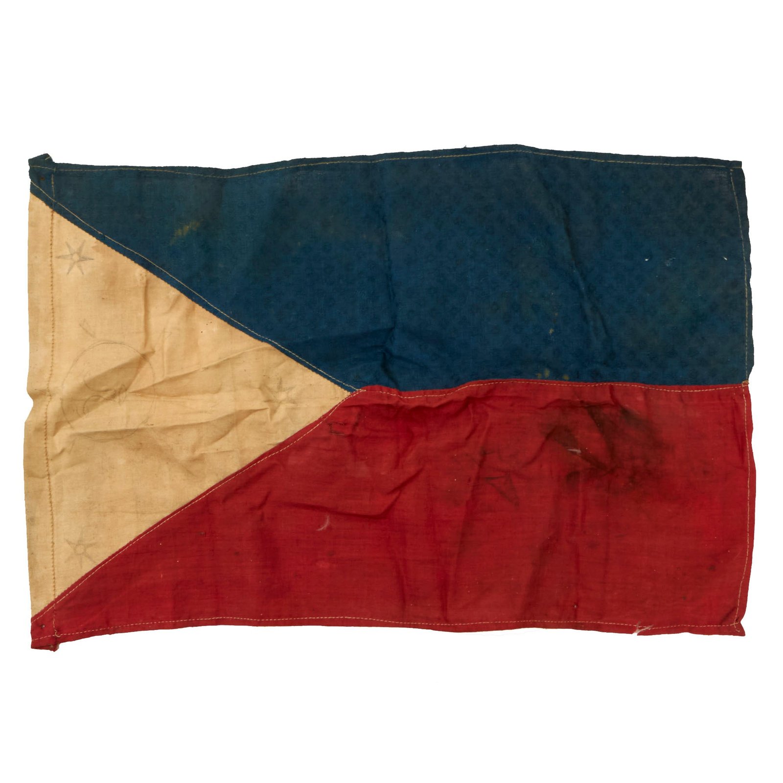 Buy Original Philippine Insurrection Era National Flag with Hand-Drawn Sun & Stars - 10 x 15” | Original Firearms Antique For Sale