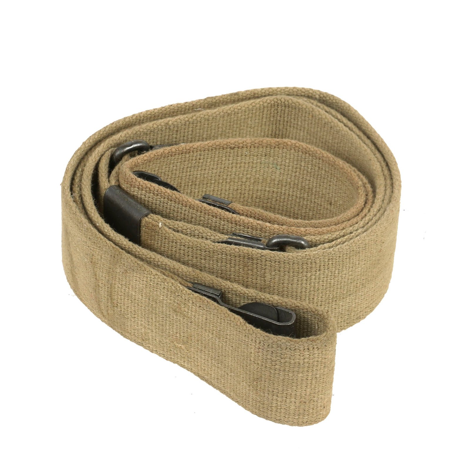 Buy Original U.S. WWII Thompson SMG Kerr Pattern Web Sling with NOBUCKL Brass Hardware - Unissued | Original Firearms Antique For Sale
