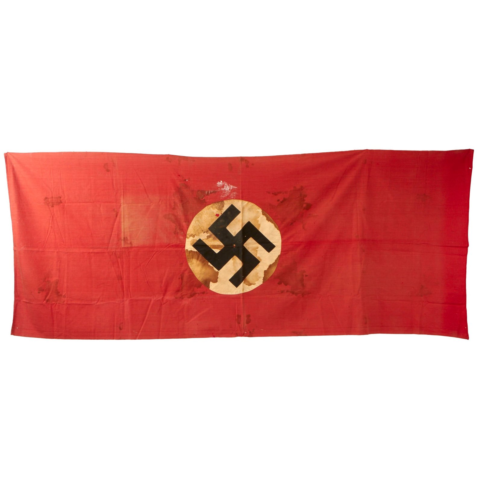 Buy Original German WWII USGI Bring Back NSDAP Large Double Sided National Political Banner Flag - 38" x 95" | Original Firearms Antique For Sale