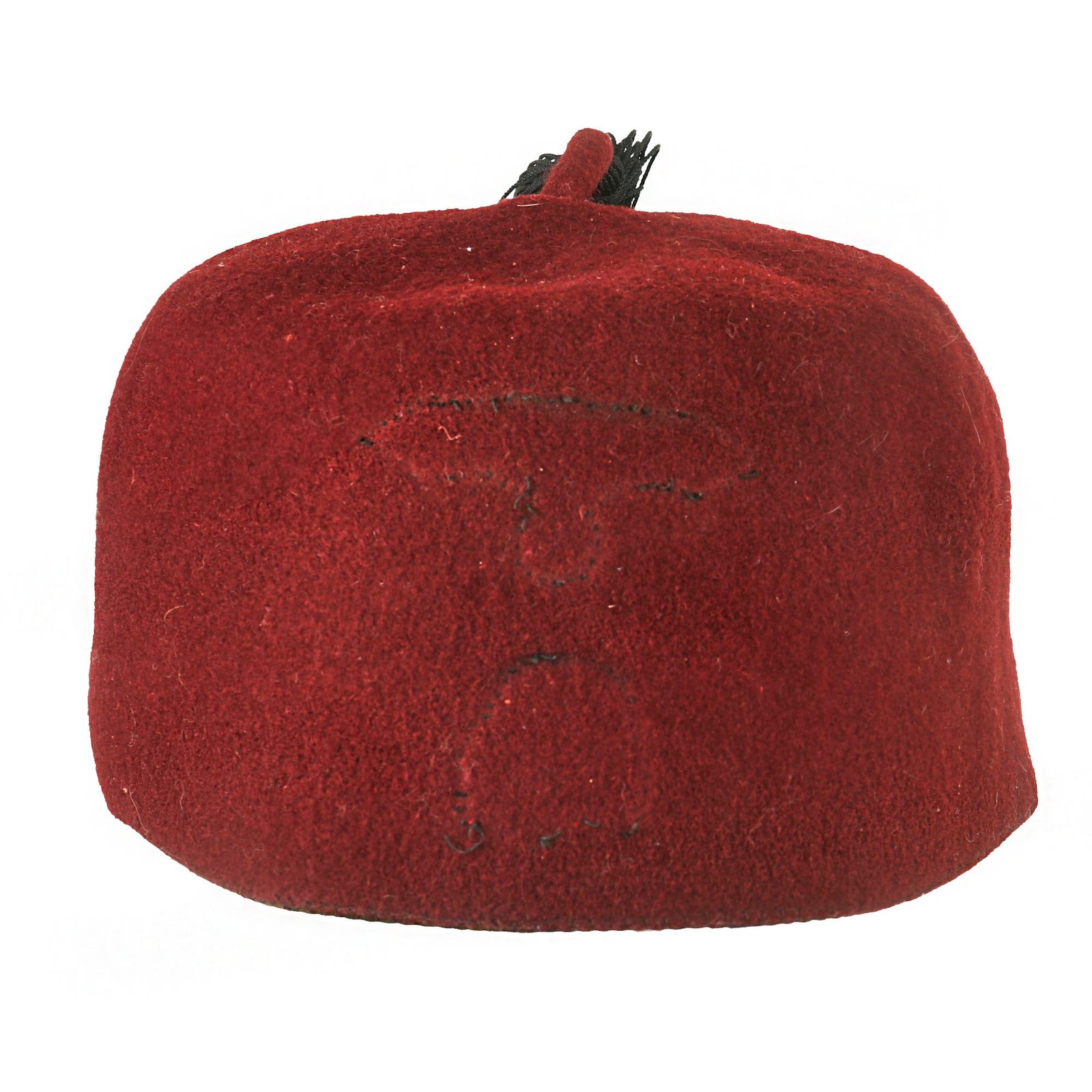 Buy Original German WWII Waffen SS M43 Maroon Parade Fez for Foreign Volunteers with Tassel & Sweatband - Missing Insignia - Size 57 | Original Firearms Antique For Sale