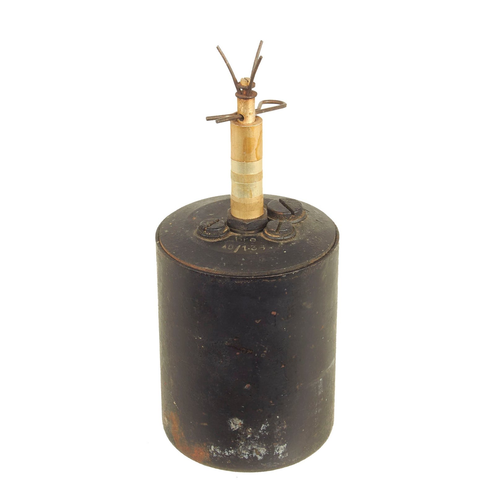 Buy Original WWII German 1940 dated Bouncing Betty S-Mine with Shrapnel and Pressure Fuse | Original Firearms Antique For Sale