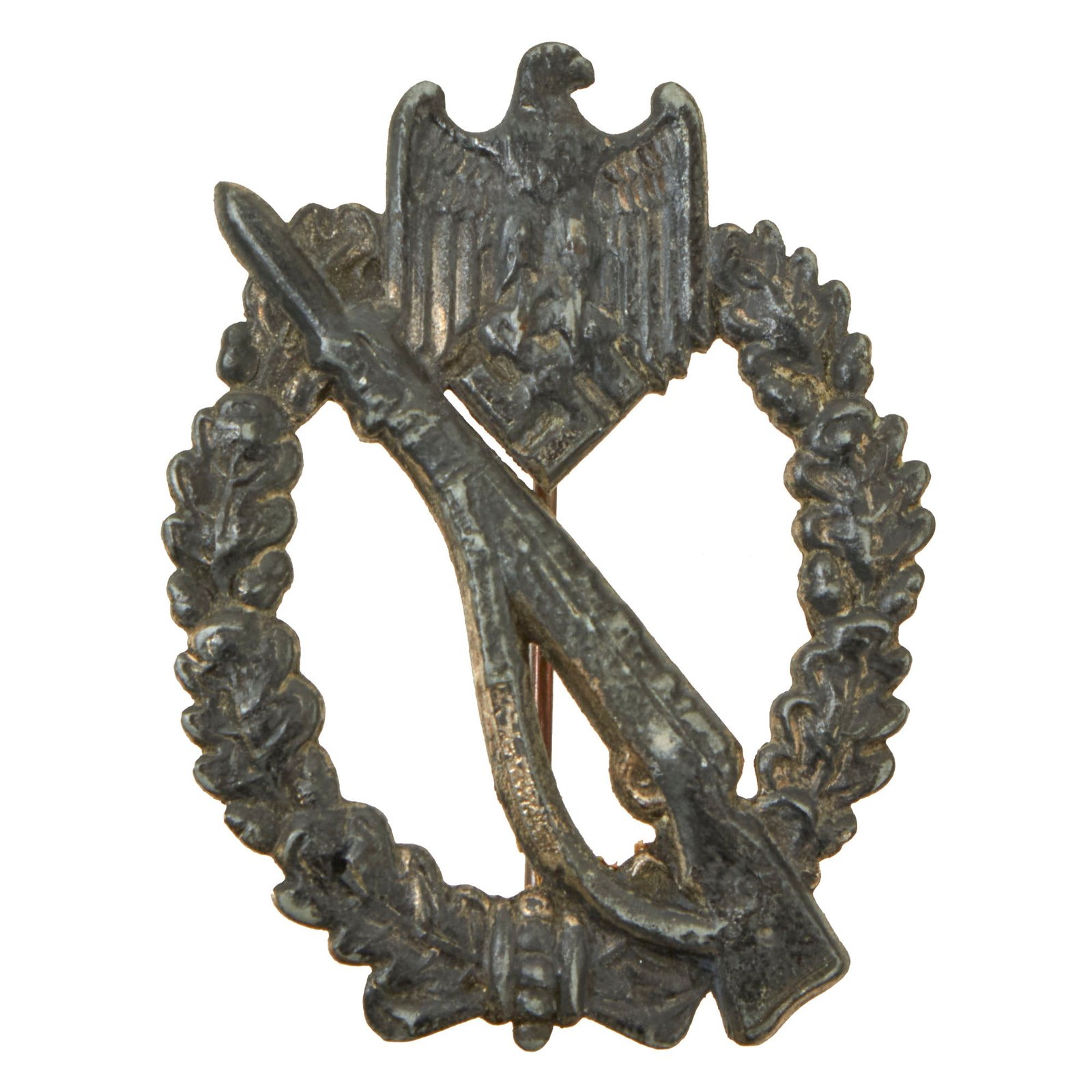 Buy Original German WWII Silver Grade Infantry Assault Badge by Brüder Schneider A.G., Wien | Original Firearms Antique For Sale