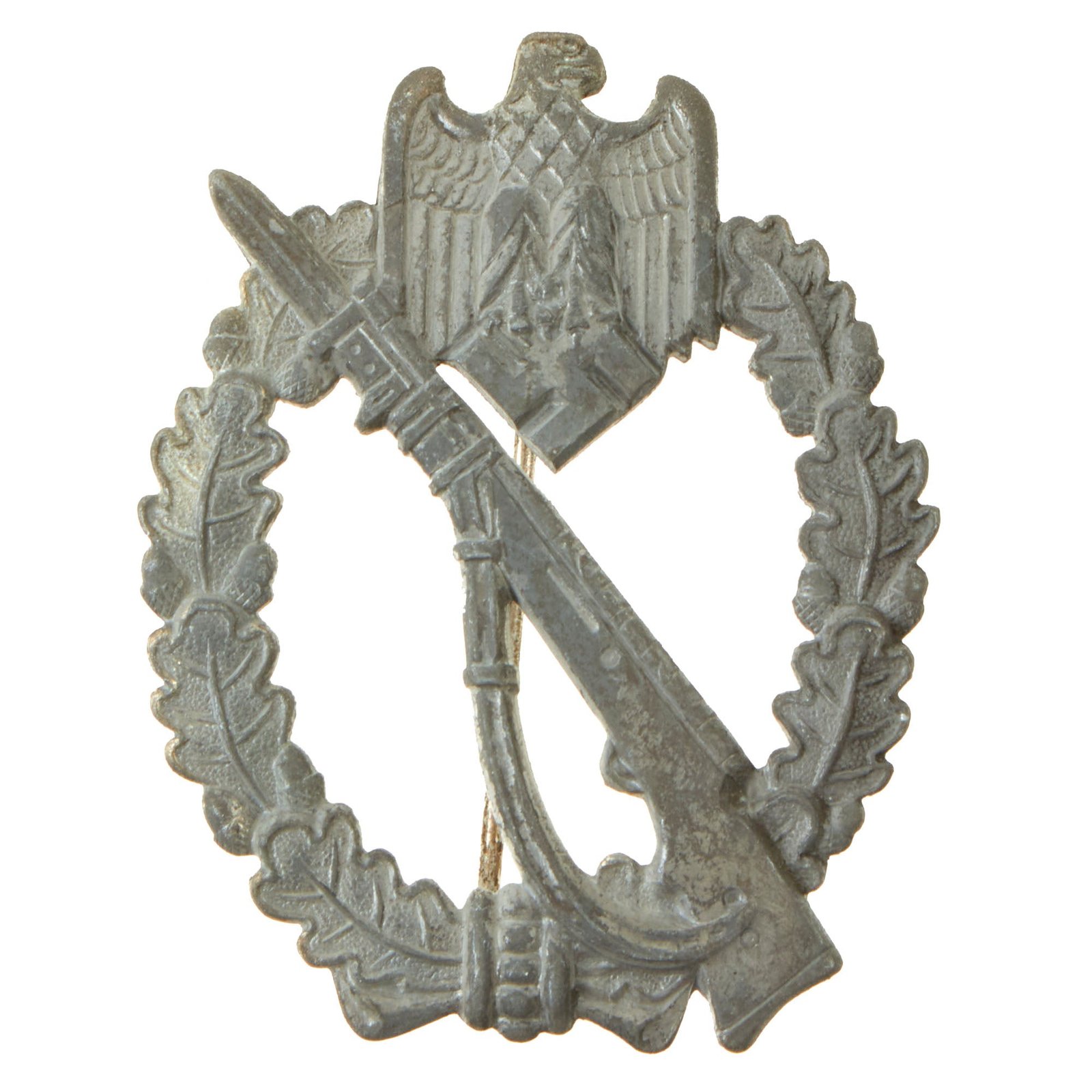 Buy Original German WWII Silver Grade Infantry Assault Badge by Fritz Zimmerman und Söhne of Lüdenscheid | Original Firearms Antique For Sale