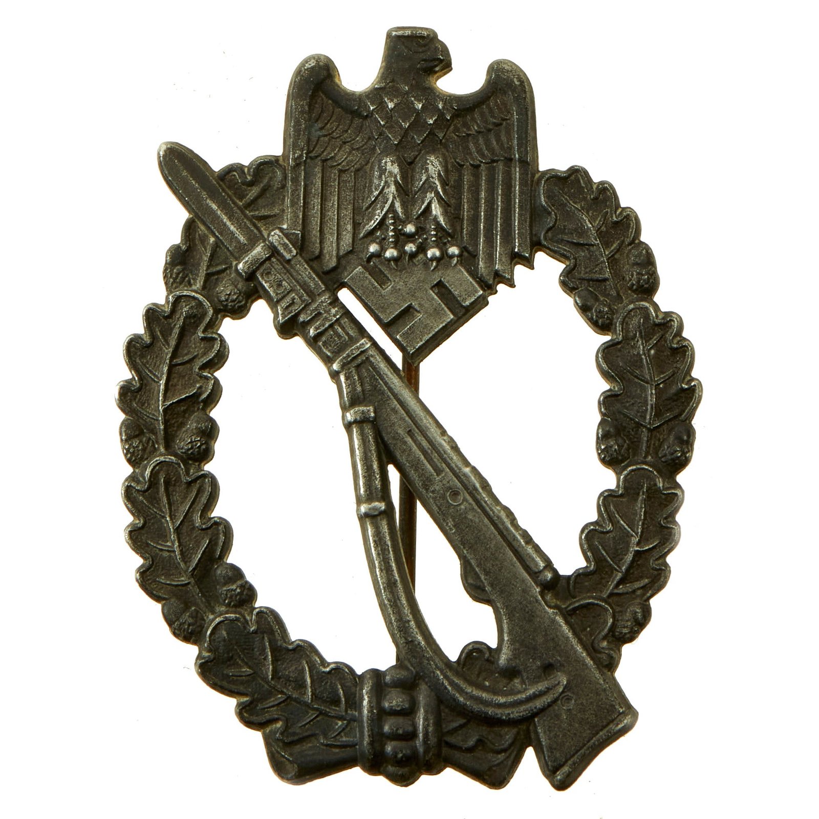 Buy Original German WWII Silver Grade Infantry Assault Badge by Walter & Henlein of Gablonz | Original Firearms Antique For Sale