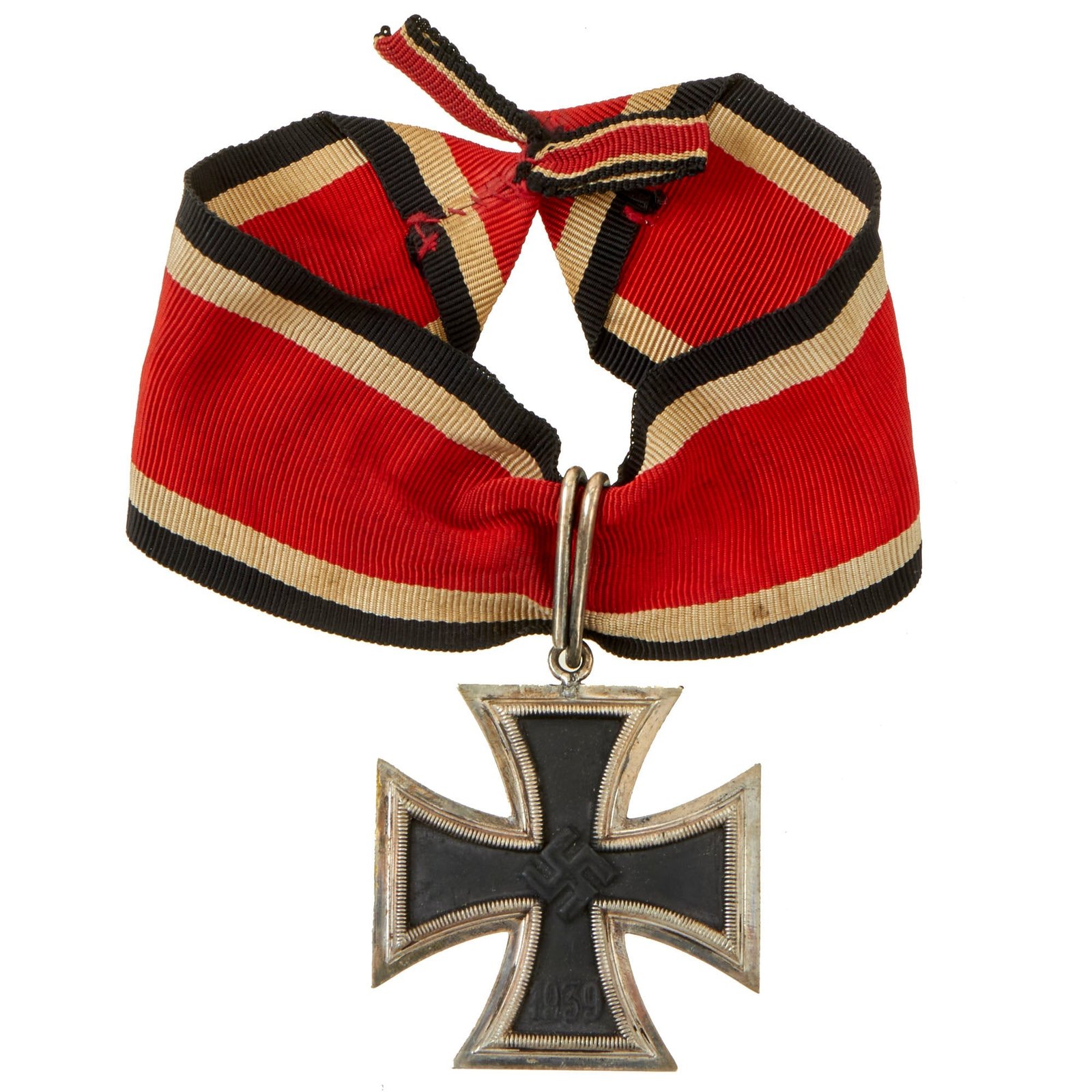 Buy Original German WWII Iron Cross 2nd Class 1939 Field Upgraded to Knight's Cross with Original Ribbon - Ritterkreuz | Original Firearms Antique For Sale