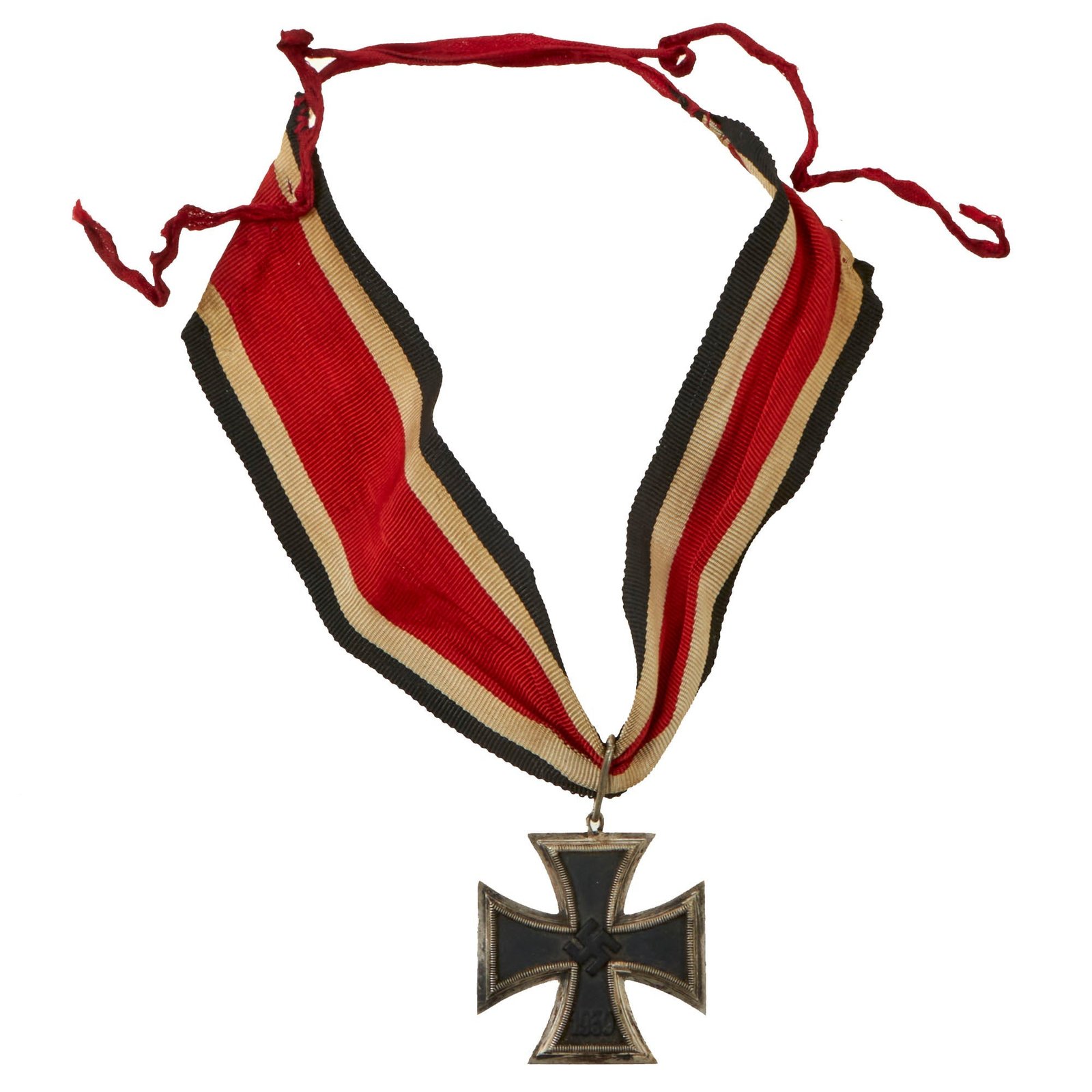 Buy Original German WWII Iron Cross 2nd Class 1939 Field Upgraded to Knight's Cross with Original Ribbon - Ritterkreuz | Original Firearms Antique For Sale