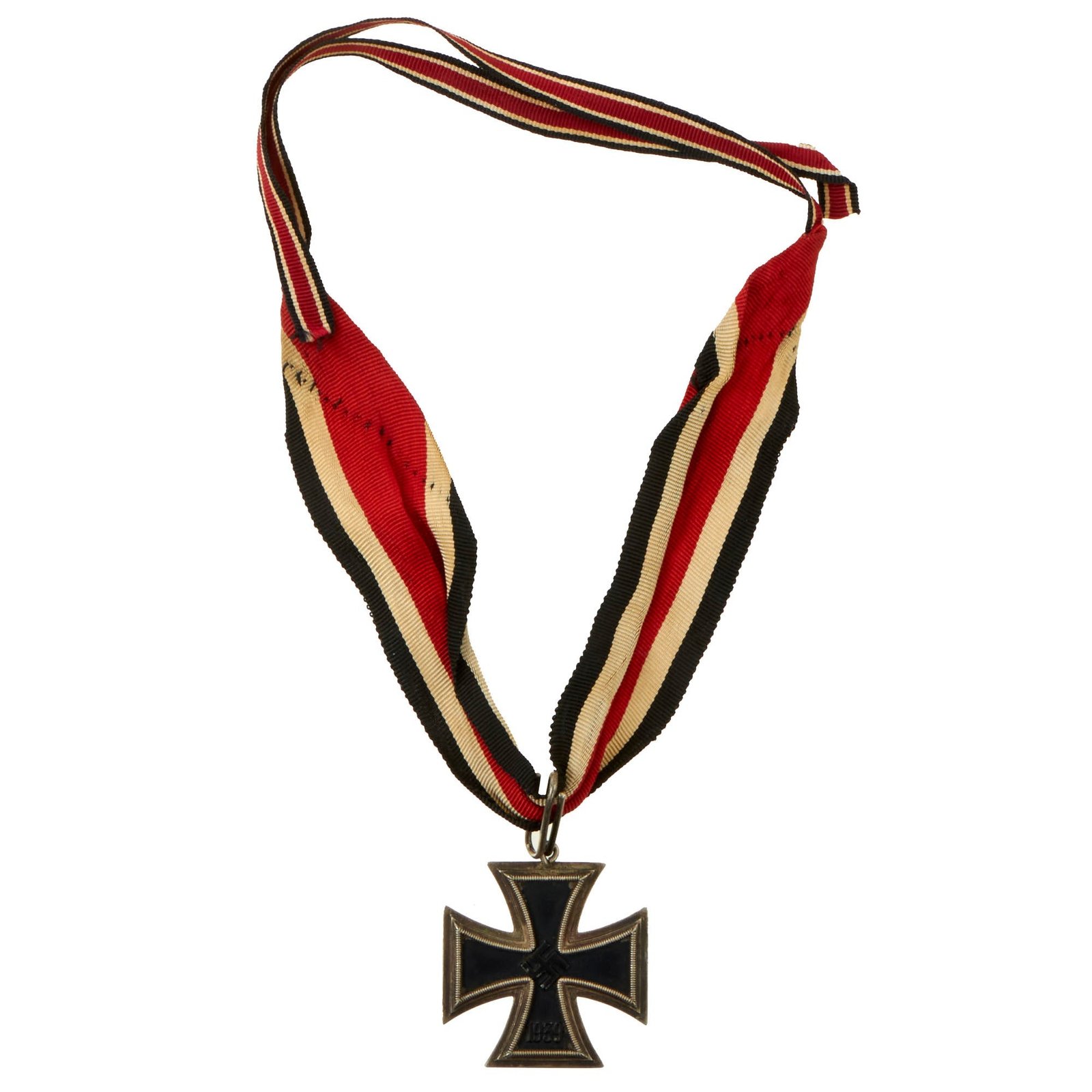 Buy Original German WWII Iron Cross 2nd Class 1939 Field Upgraded to Knight's Cross with Original Ribbon - Ritterkreuz | Original Firearms Antique For Sale