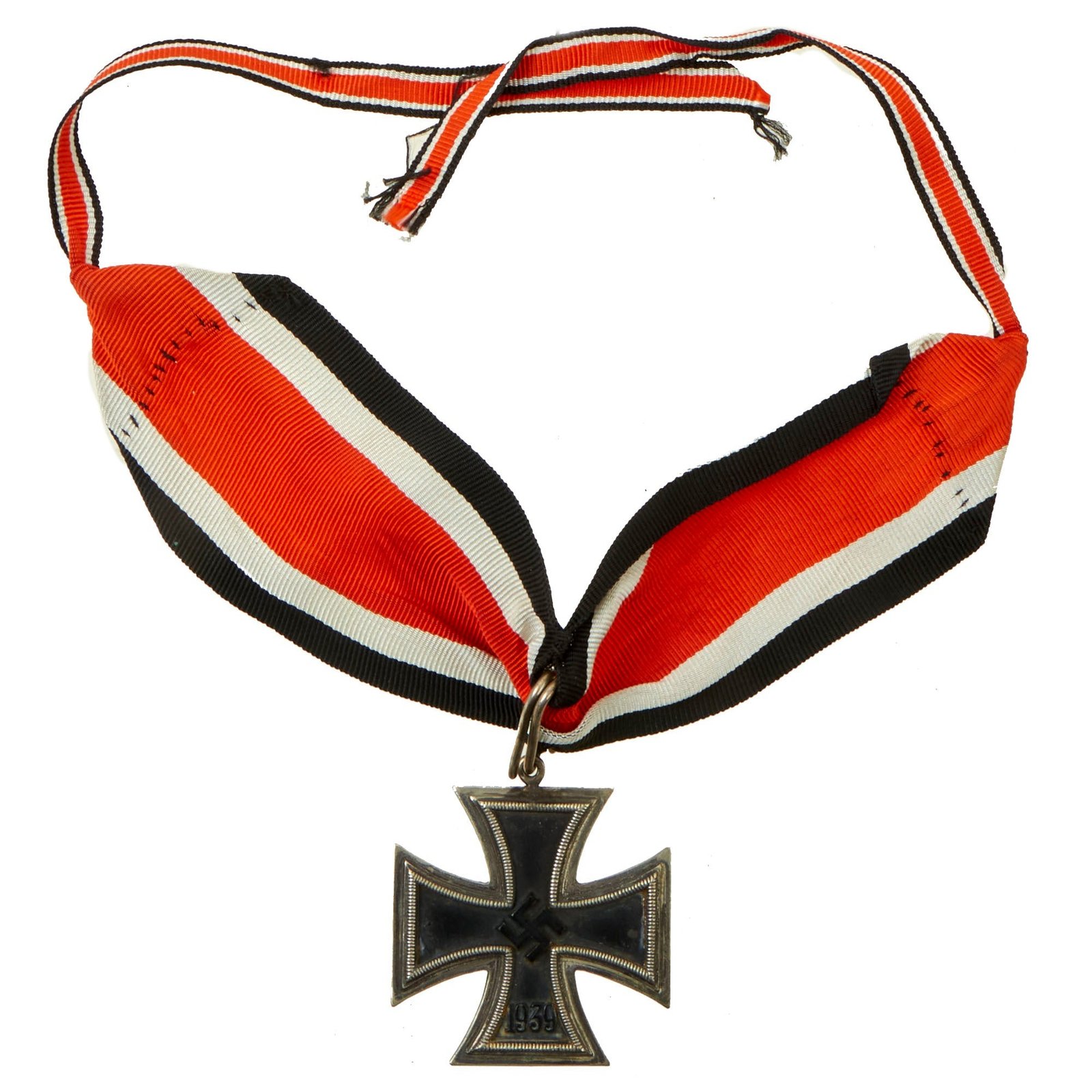Buy Original German WWII Iron Cross 2nd Class 1939 Field Upgraded to Knight's Cross with Original Ribbon - Ritterkreuz | Original Firearms Antique For Sale