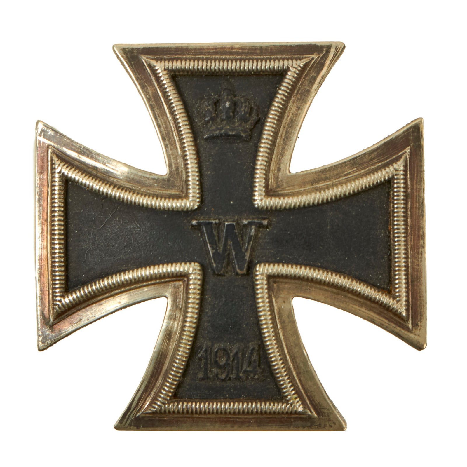 Buy Original Imperial German WWI Prussian "Vaulted" Iron Cross First Class 1914 with Pinback - Unmarked - EKI | Original Firearms Antique For Sale