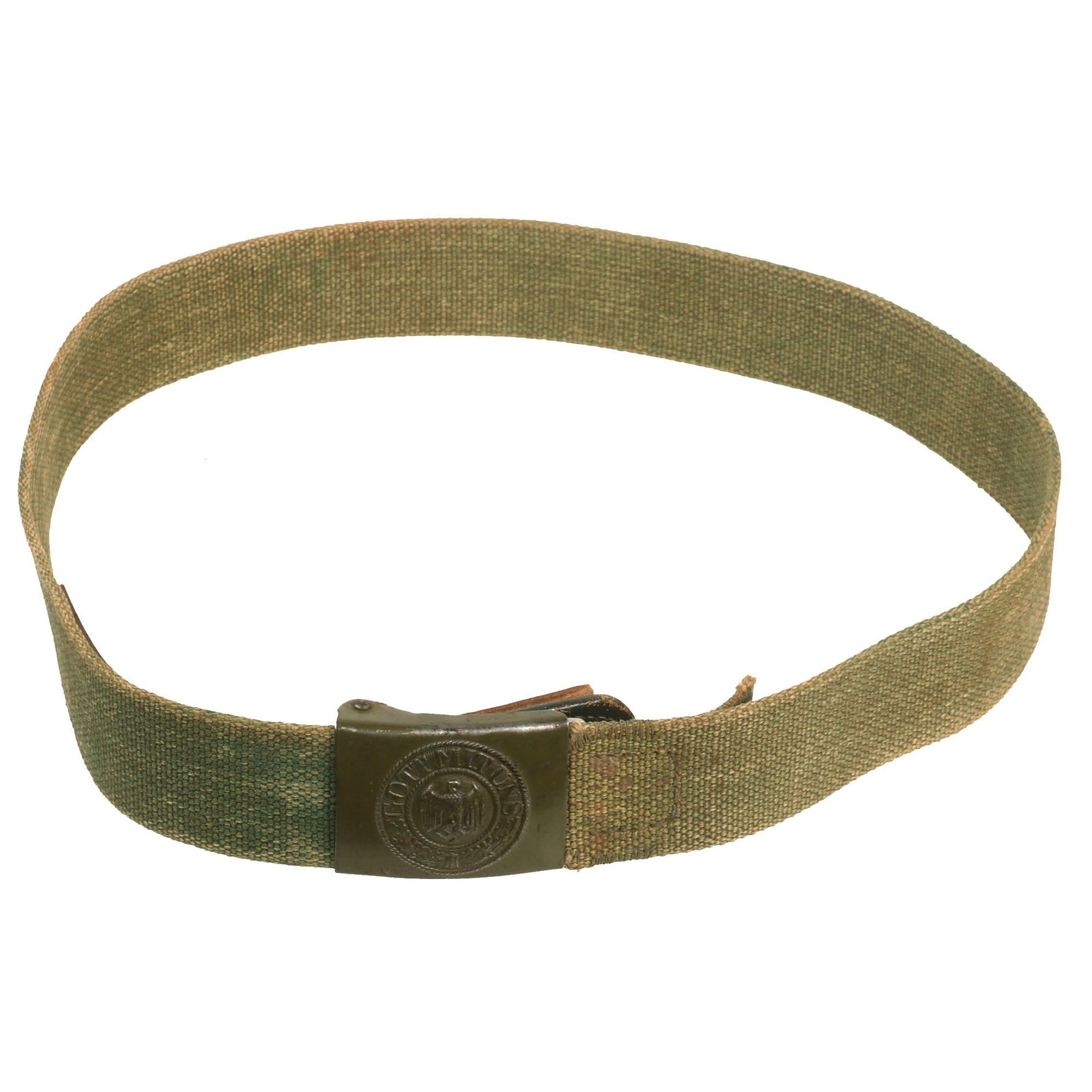 Buy Original German WWII Rare Tropical Afrikakorps DAK Web Belt with Steel Buckle by Richard Sieper & Söhne | Original Firearms Antique For Sale
