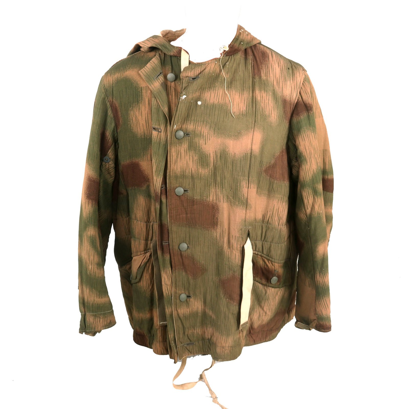 Buy Original German WWII Sumpftarnmuster Swamp Pattern Reversible to Snow Pattern Camouflage Winter Parka | Original Firearms Antique For Sale