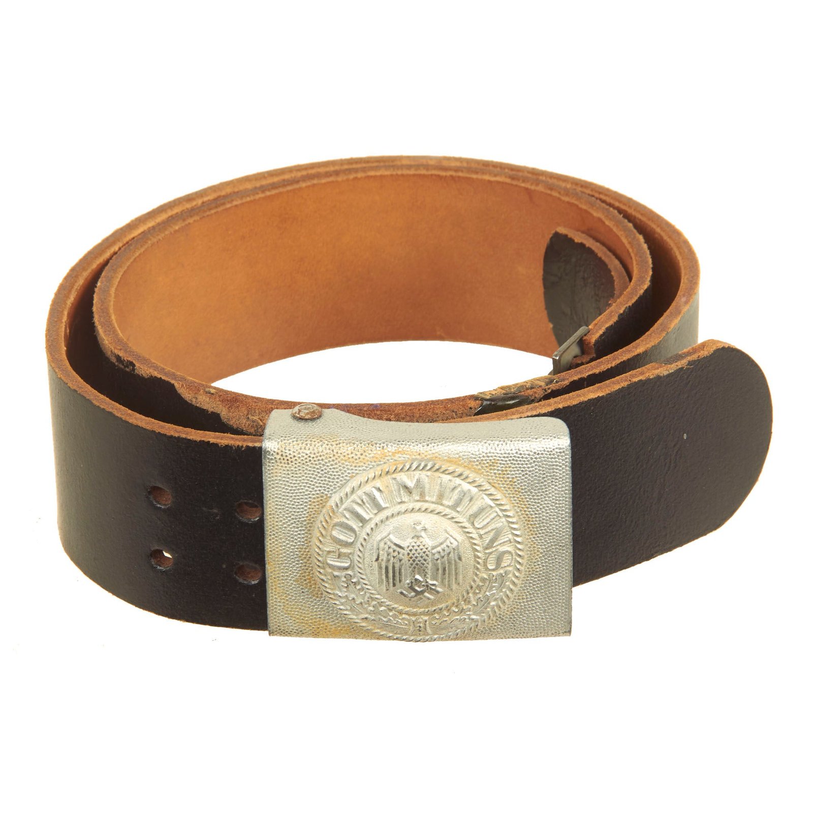 Buy Original German WWII Army Heer EM/NCO Belt with Pebbled Aluminum Buckle | Original Firearms Antique For Sale