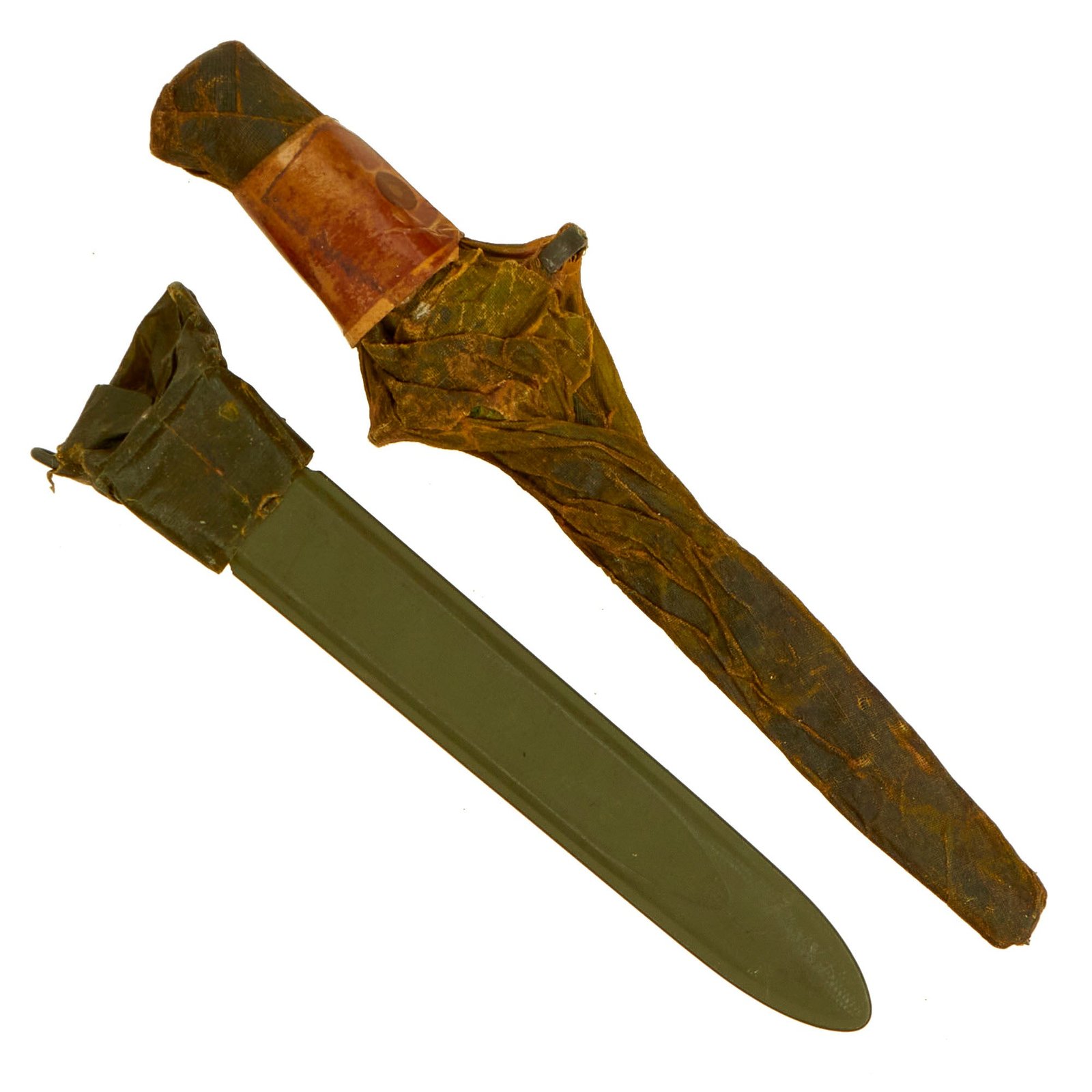 Buy Original U.S. WWII M1 Garand 10 inch Bayonet by American Fork & Hoe with Scabbard - Unissued | Original Firearms Antique For Sale