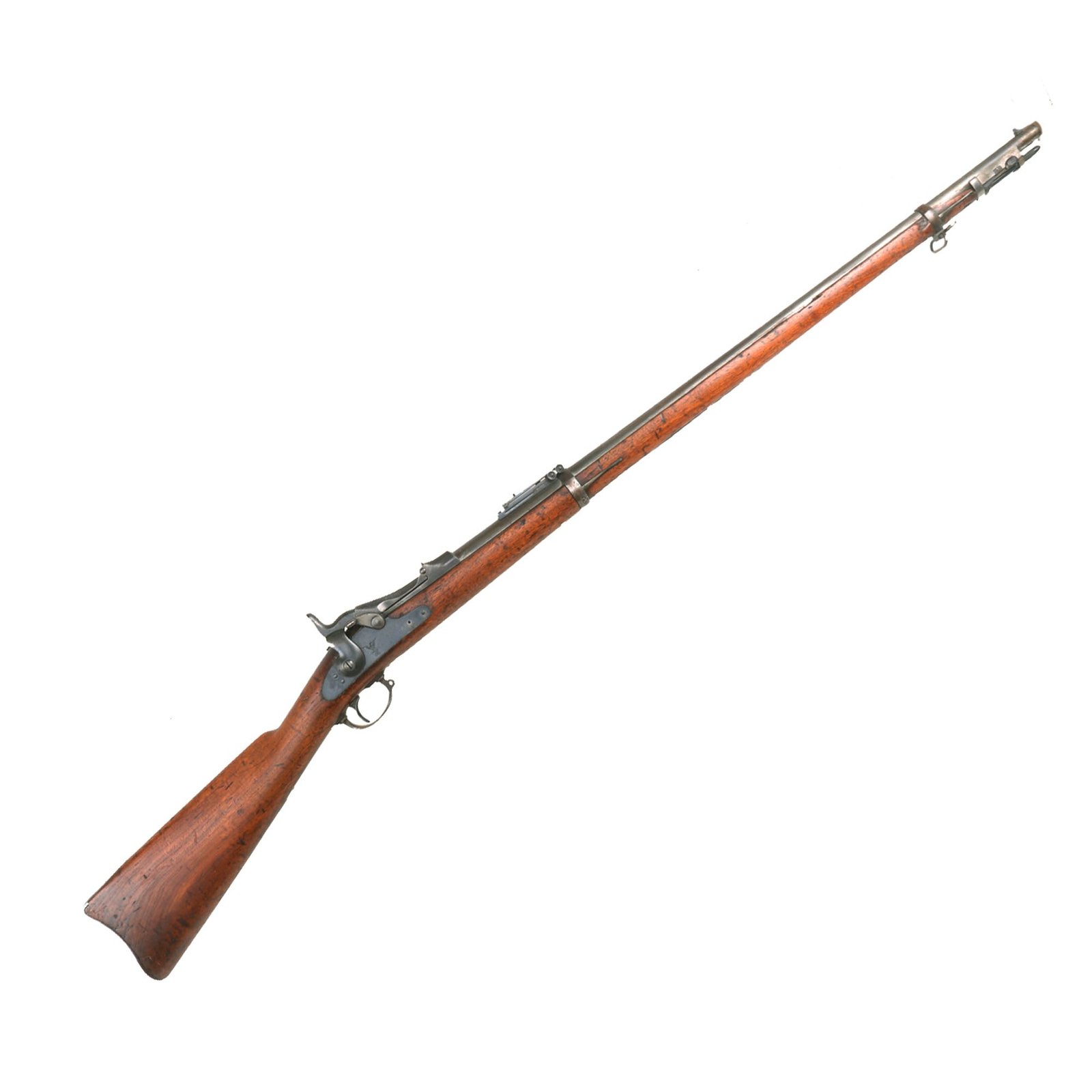Buy Original U.S. Springfield Trapdoor Model 1884 / 88 Round Rod Bayonet Rifle Made in 1892 - Serial 546059 | Original Firearms Antique For Sale