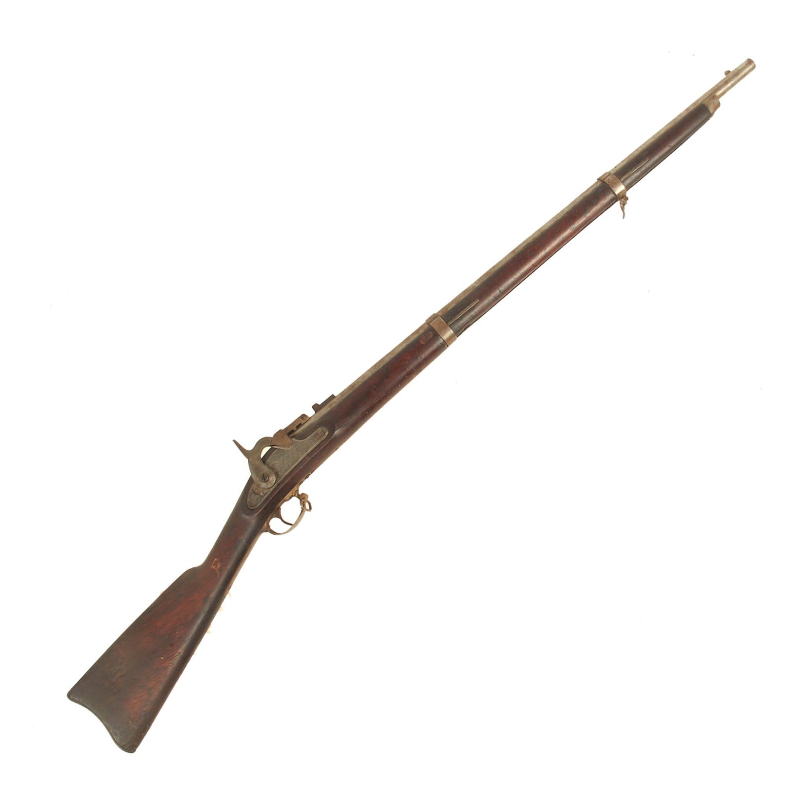 Buy Original U.S. Civil War Springfield M1861 Converted to Miller Breechloading Short Rifle in "As Found" Condition - dated 1864 | Original Firearms Antique For Sale