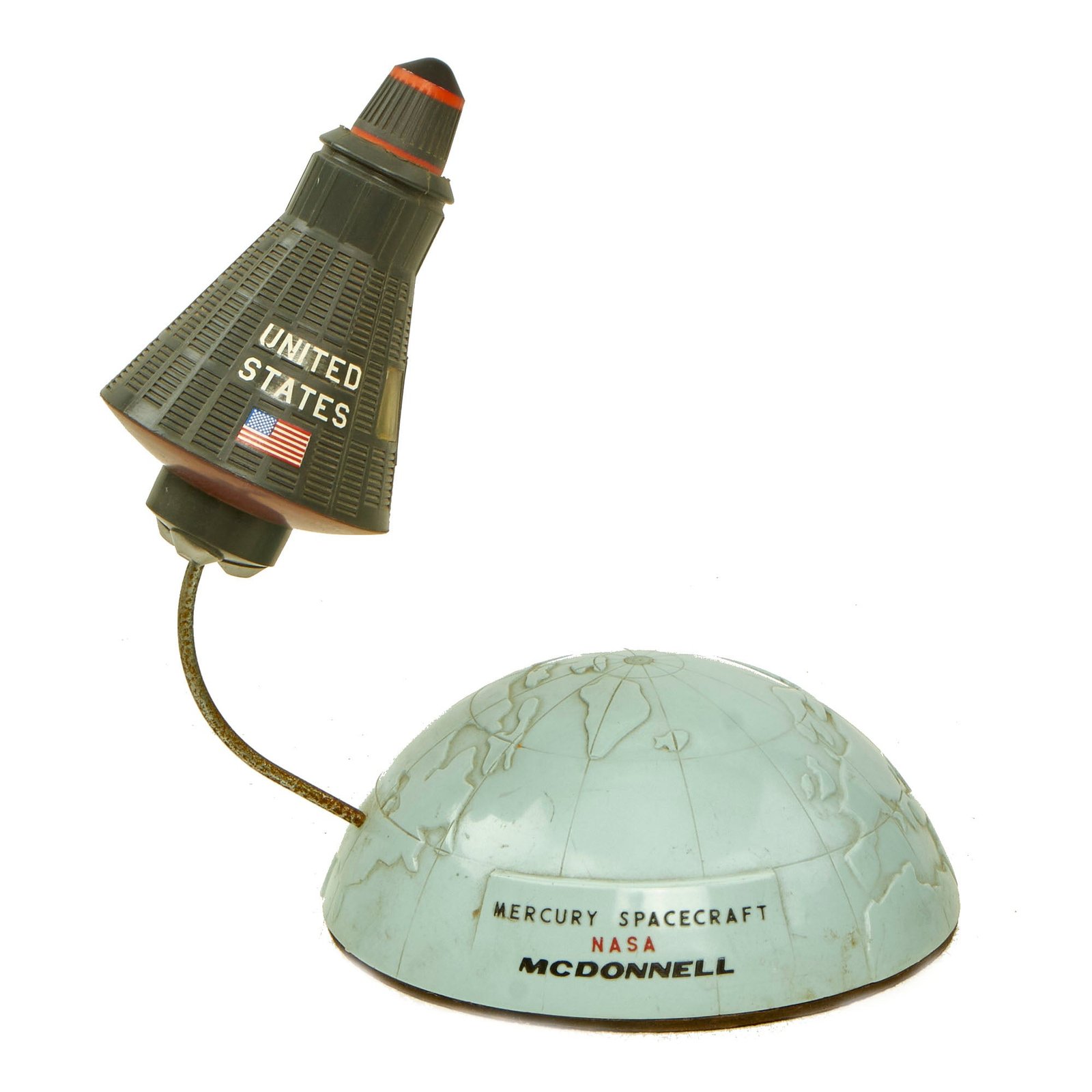 Buy Original U.S. Cold War Space Race Era Project Mercury Model by Topping Inc From The First Human Spaceflight Program | Original Firearms Antique For Sale