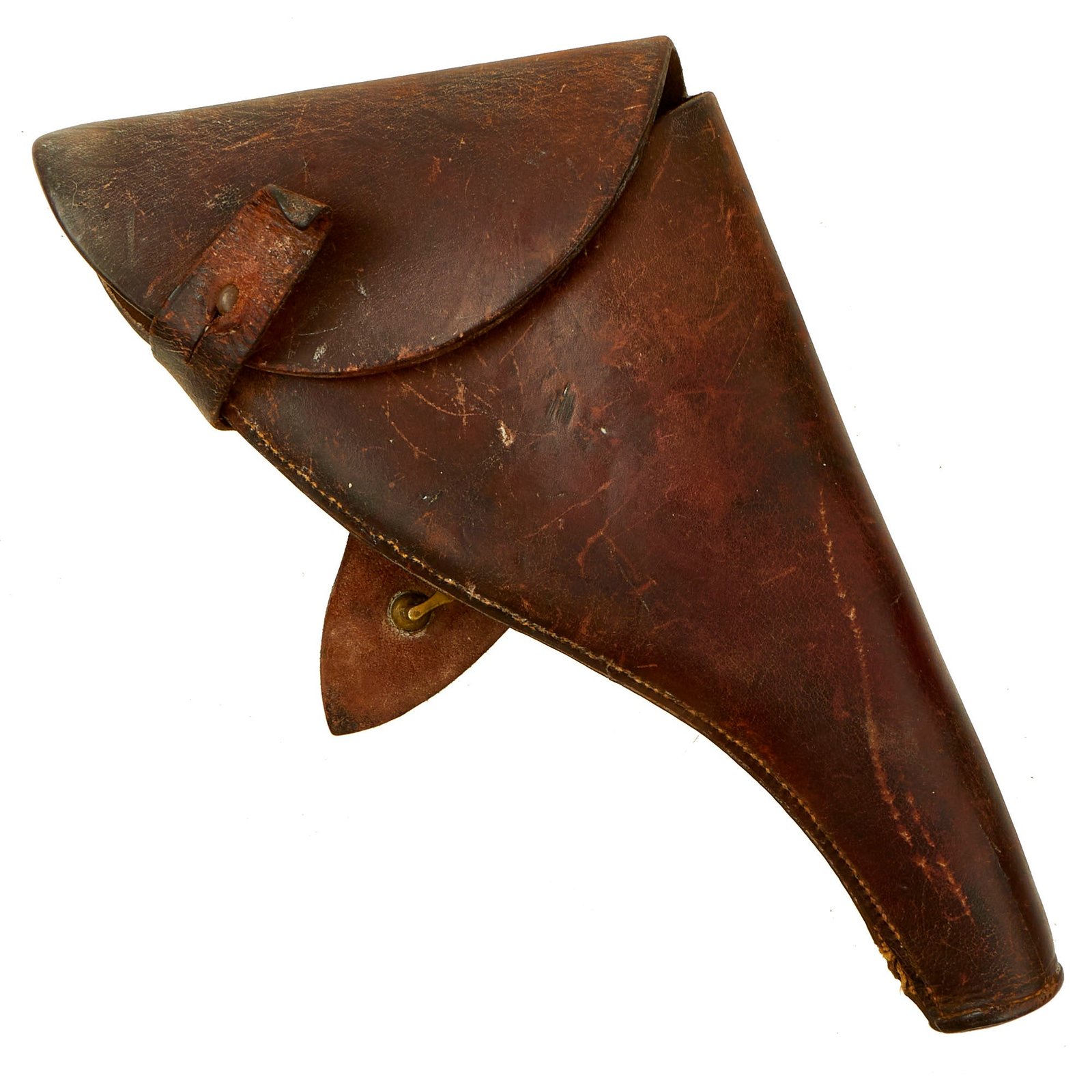 Buy Original British WWI Officer's .455 Webley Revolver Leather Holster by Finnigans Ltd - Dated 1916 | Original Firearms Antique For Sale