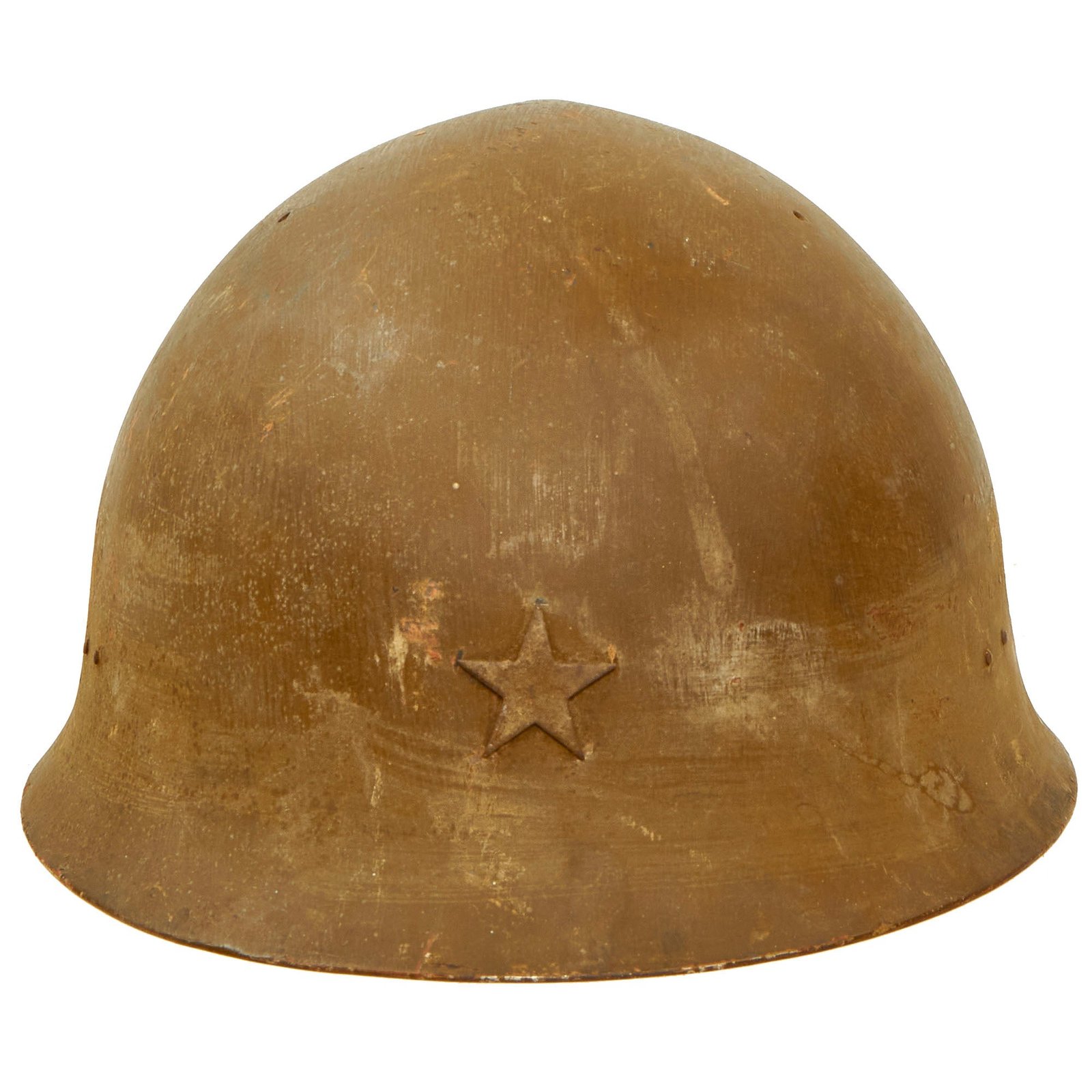 Buy Original Japanese WWII Type 90 Army Helmet with Complete Liner and Chinstrap - Tetsubo | Original Firearms Antique For Sale