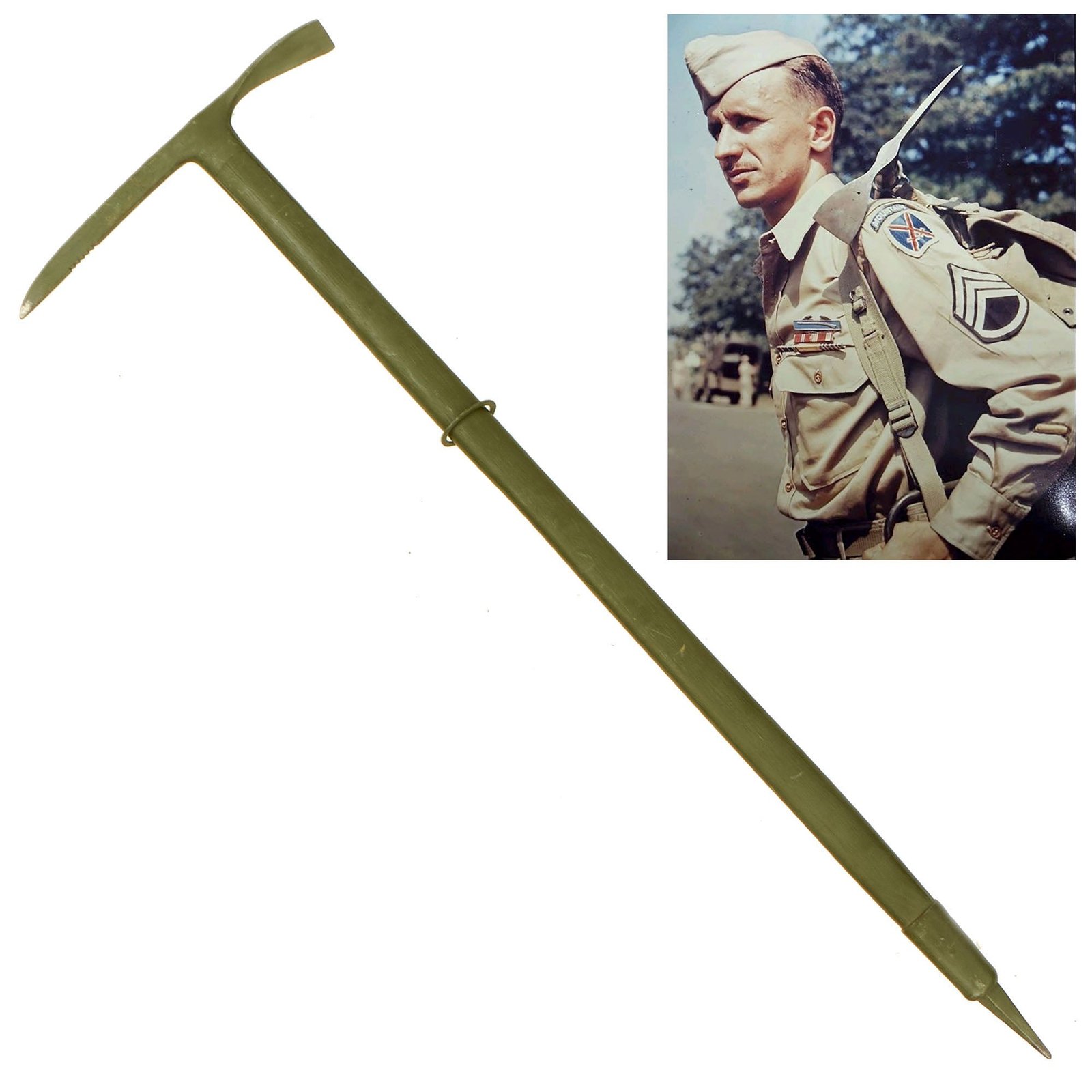 Buy Original U.S. WWII Ames Ice Axe - 10th Mountain Division | Original Firearms Antique For Sale