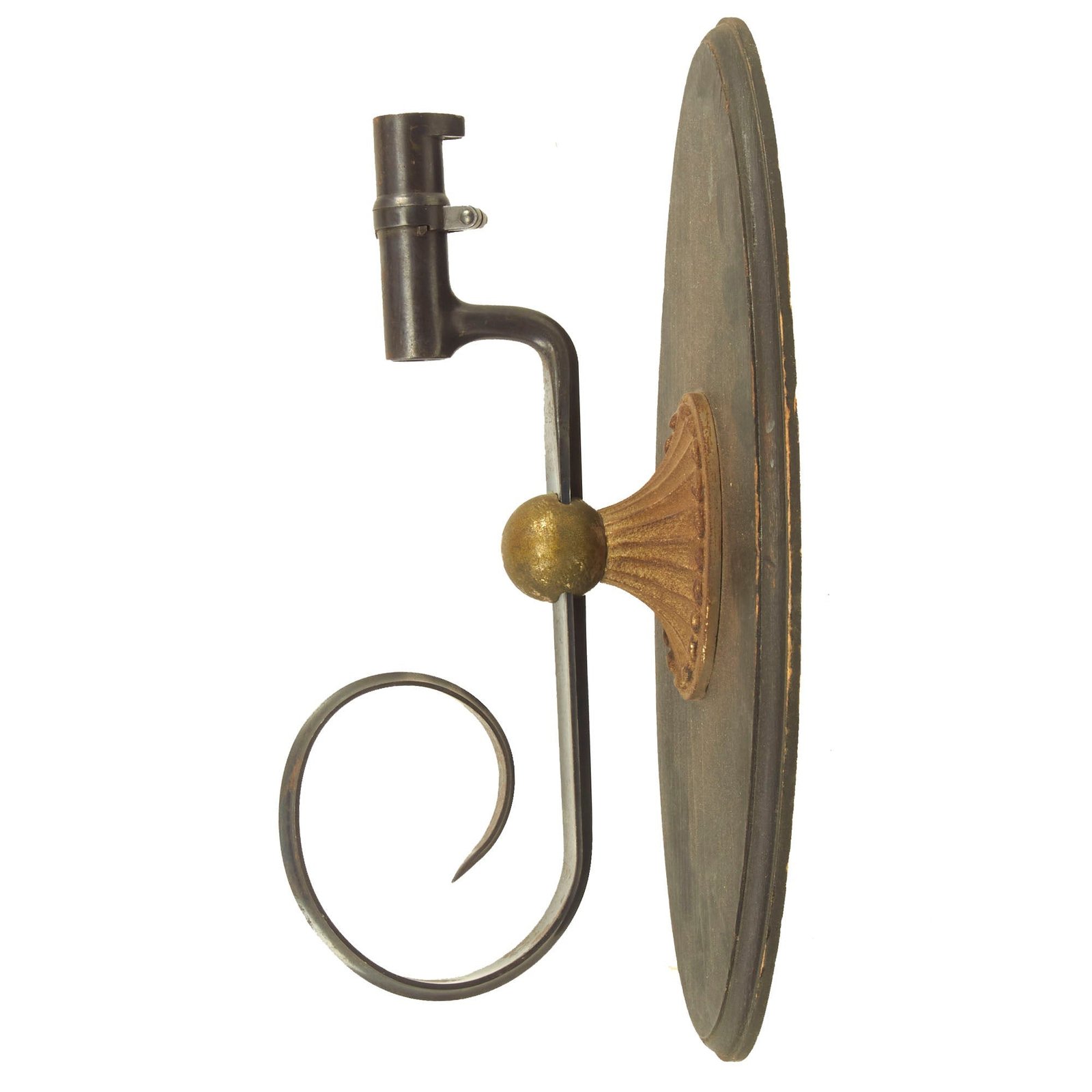 Buy Original U.S. Springfield Trapdoor M1873 Rifle Socket Bayonet Repurposed As a Sconce by Bannerman’s | Original Firearms Antique For Sale