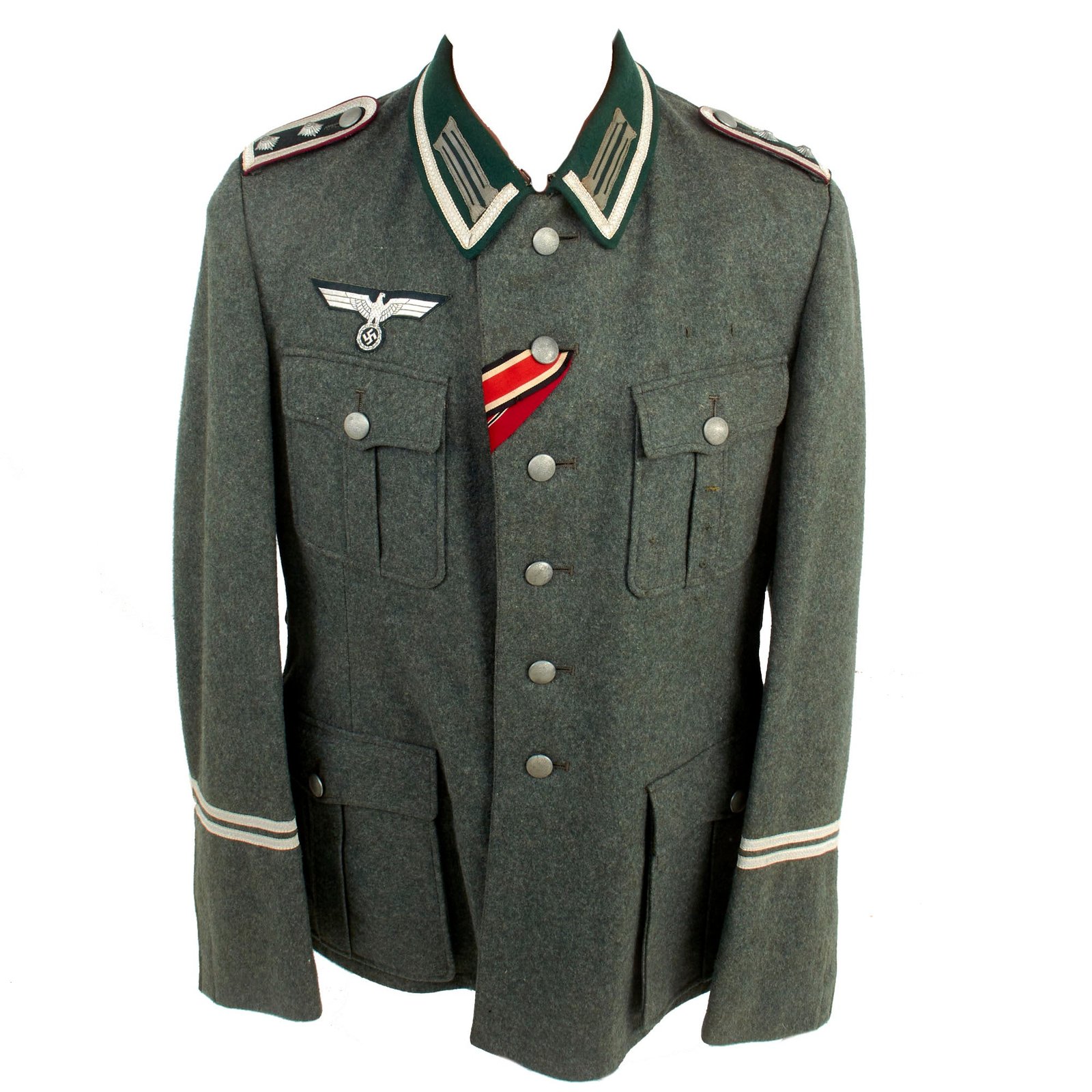 Buy Original German WWII Heer Army Smoke & Chemical Troops Hauptfeldwebel NCO M36 Field Tunic with EKII & Eastern Medal Ribbons | Original Firearms Antique For Sale