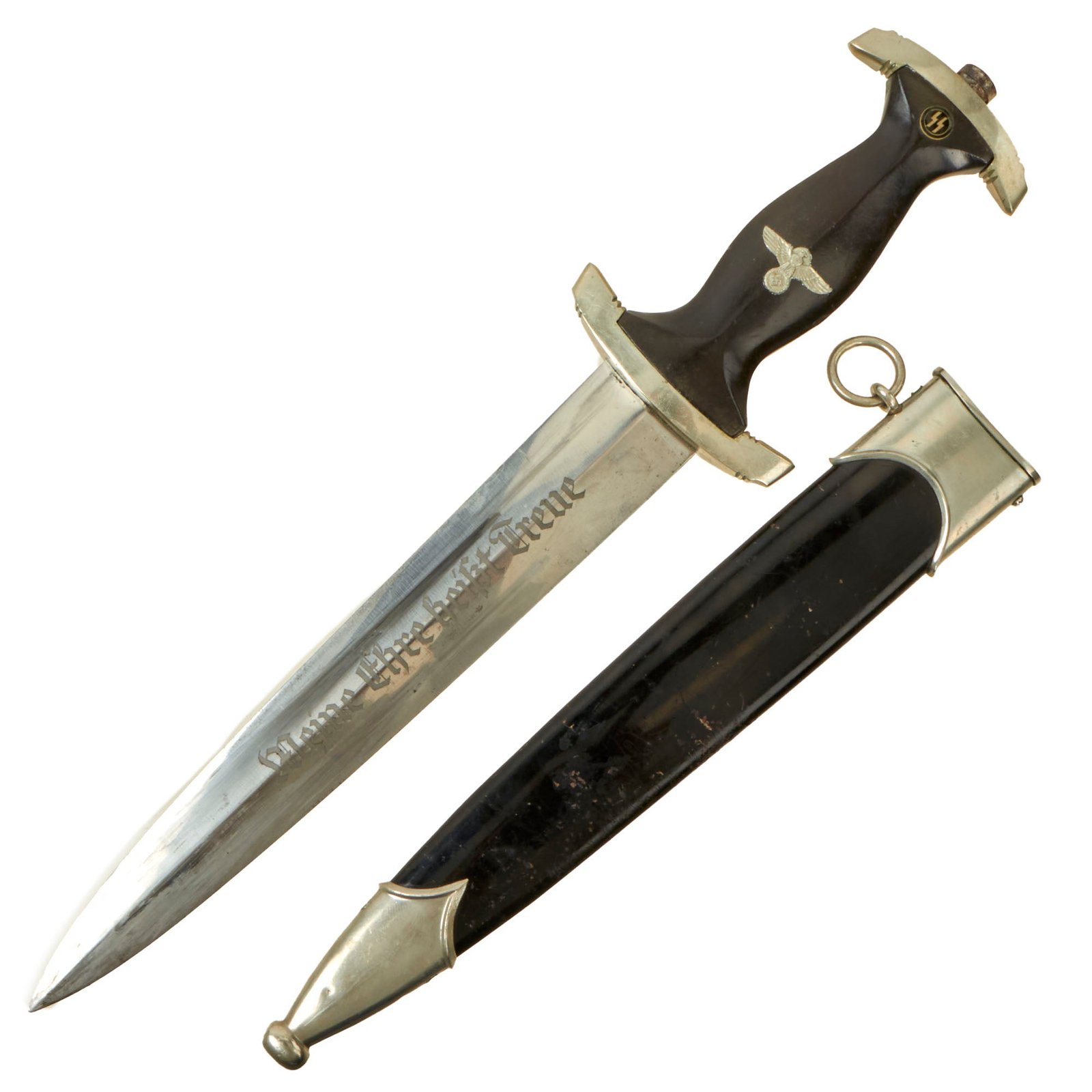 Buy Original German WWII M33 SS Dagger by P.D. Lüneschloss of Solingen - RZM M7/14 | Original Firearms Antique For Sale