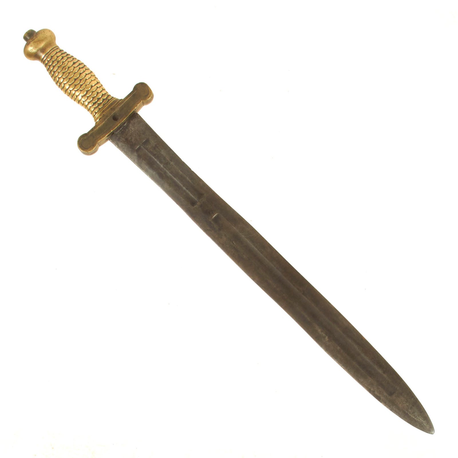 Buy Original U.S. Civil War Unmarked Confederate Model 1832 Artillery Short Sword With Ames Type Blade | Original Firearms Antique For Sale