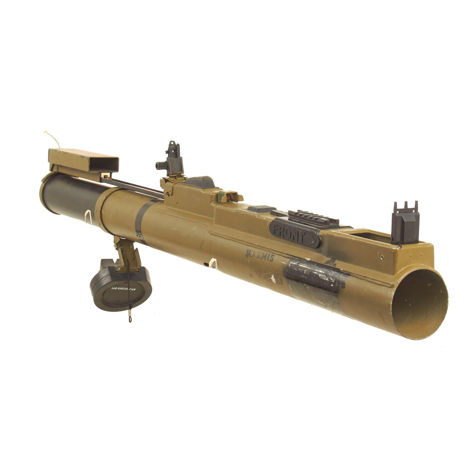 Buy Original U.S. Global War on Terror INERT M72A7 Light Anti-Tank Weapon LAW Rocket Propelled Grenade Launcher With Picatinny Rail and Sling Assembly | Original Firearms Antique For Sale