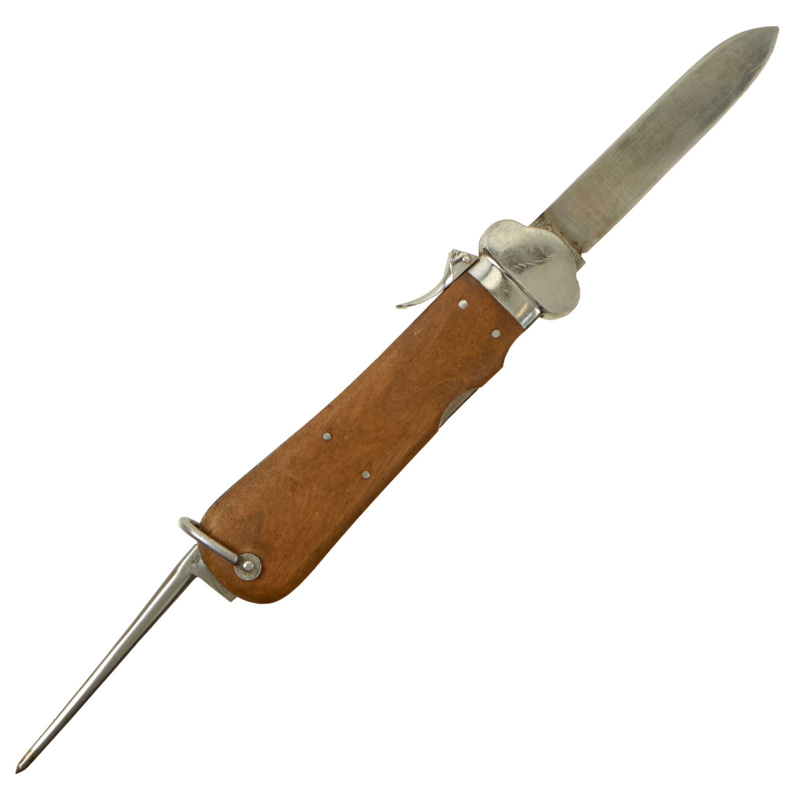 Buy Original German WWII Luftwaffe Gravity Knife with Waffen Proof - Maker Marking Worn Off | Original Firearms Antique For Sale