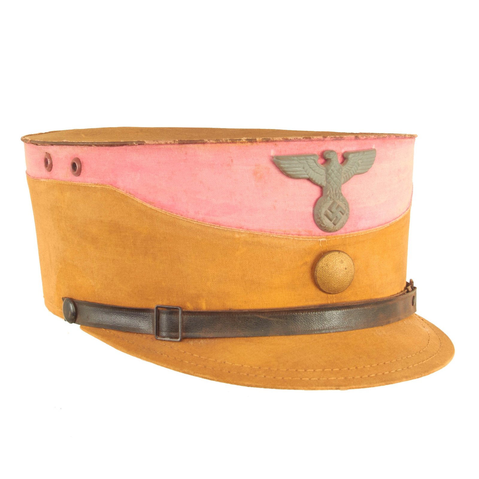 Buy Original German WWII Summer Weight SA Stormtrooper Tan and Pink Kepi from Gruppe Ostmark | Original Firearms Antique For Sale