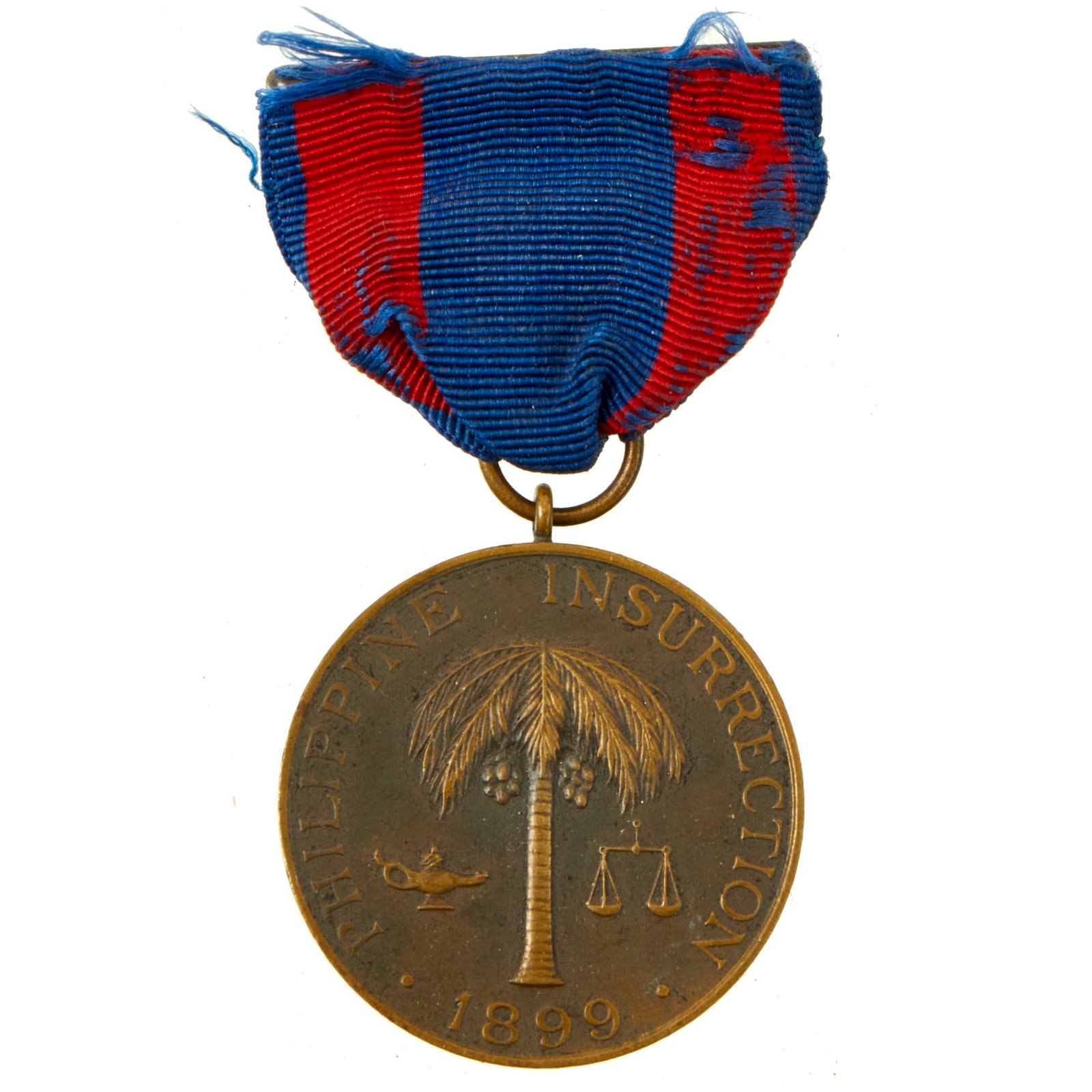 Buy Original U.S. Philippine-American War Rim Numbered Philippine Campaign Medal For 2nd Lieutenant J. D. Burnett Jr., 17th Infantry Regiment - Rim Number Confirmed on Medal Roll | Original Firearms Antique For Sale