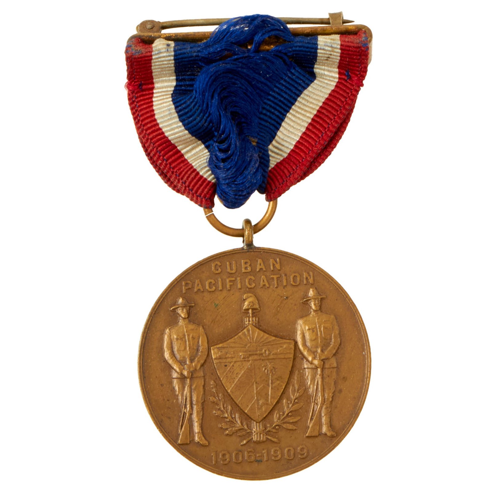 Buy Original U.S. Pre-WWI Army Cuban Pacification Medal 1906-1909 No. 6356 | Original Firearms Antique For Sale