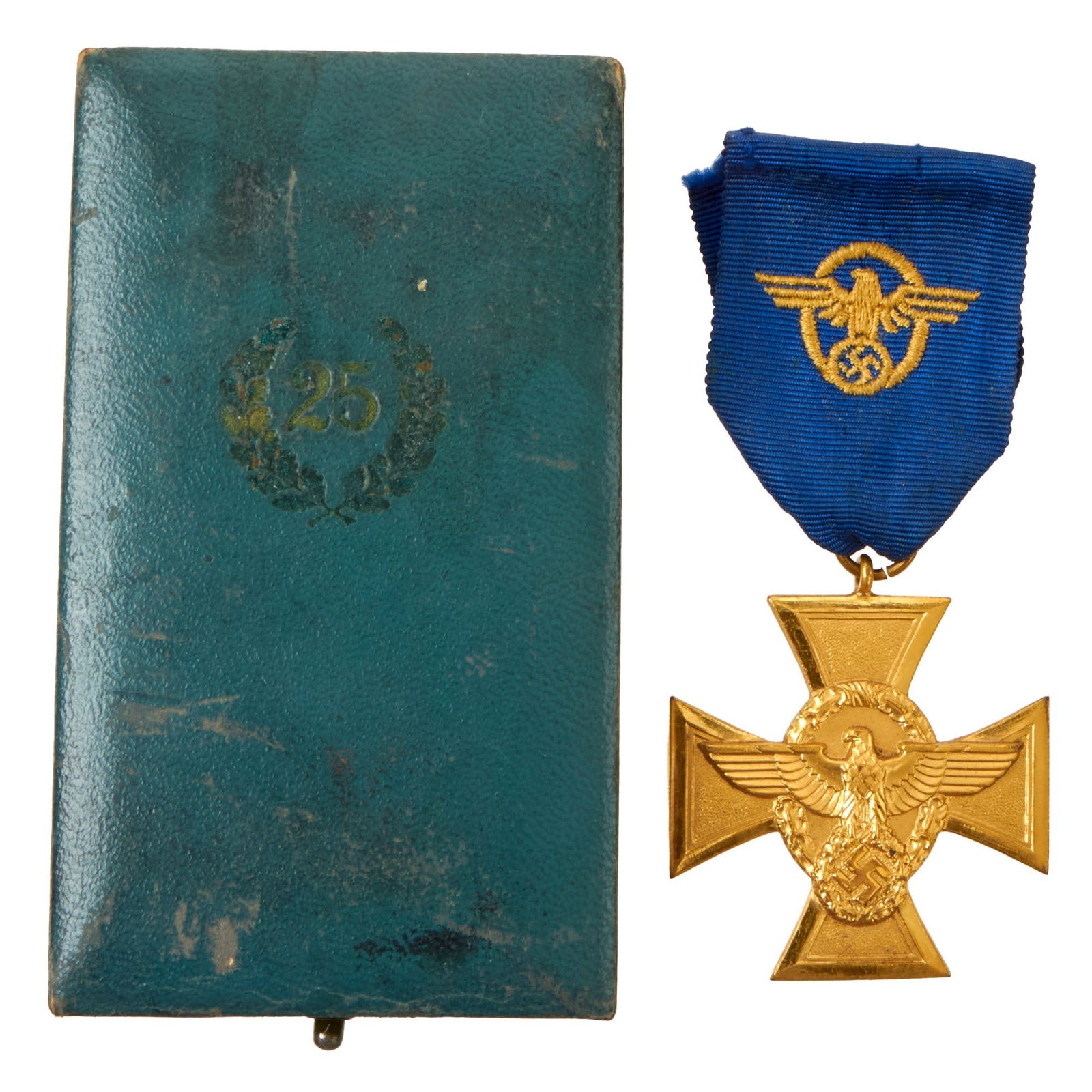Buy Original German WWII First Class Police Long Service Cross Award - 25 Years Service | Original Firearms Antique For Sale