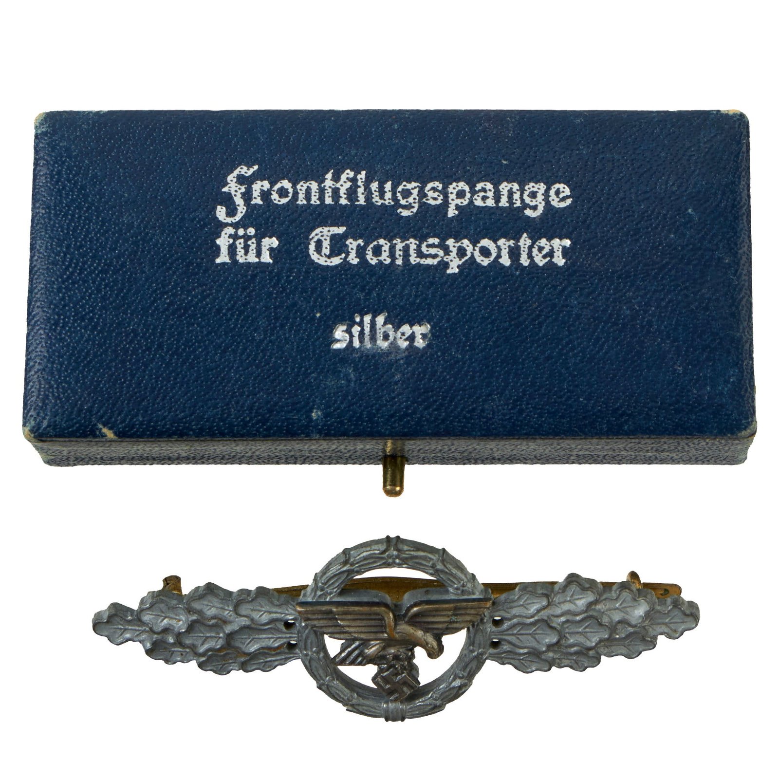 Buy Original German WWII Luftwaffe Silver Grade Front Flying Clasp for Transport and Glider Pilots in Case | Original Firearms Antique For Sale