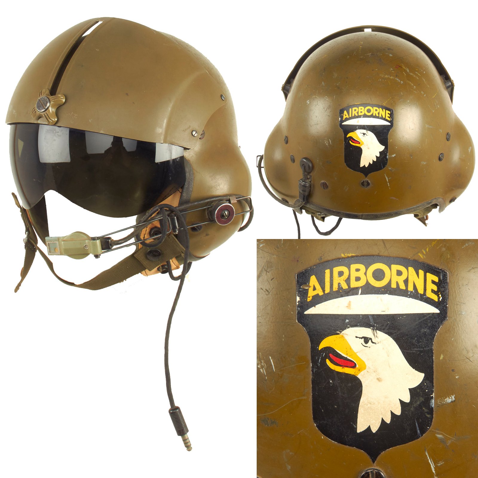Buy Original U.S. Vietnam War Helicopter Pilot Gentex SPH-4 Helmet Dated 1969 - Size “Regular” | Original Firearms Antique For Sale