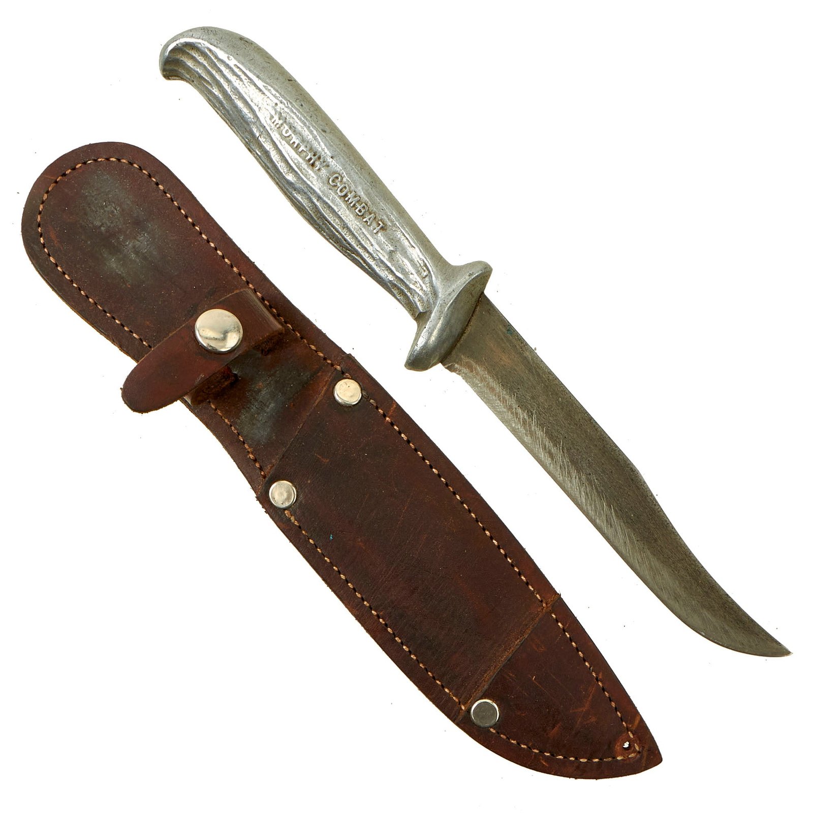 Buy Original U.S. WWII Murphy Combat Fighting Knife with Cast Aluminum Handle & Scabbard | Original Firearms Antique For Sale