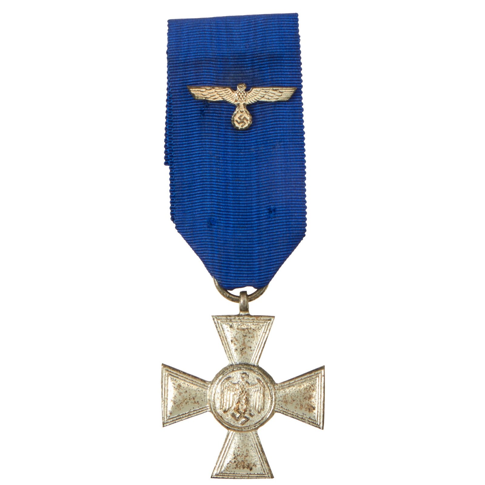Buy Original German WWII Wehrmacht 2nd Class 18 Year Long Service Award with Ribbon & Eagle Pin | Original Firearms Antique For Sale